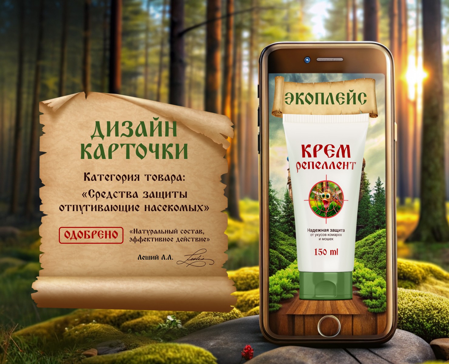 Дизайн карточки товара для сказочного Экоплейса — Графика, Маркетинг на Dprofile
