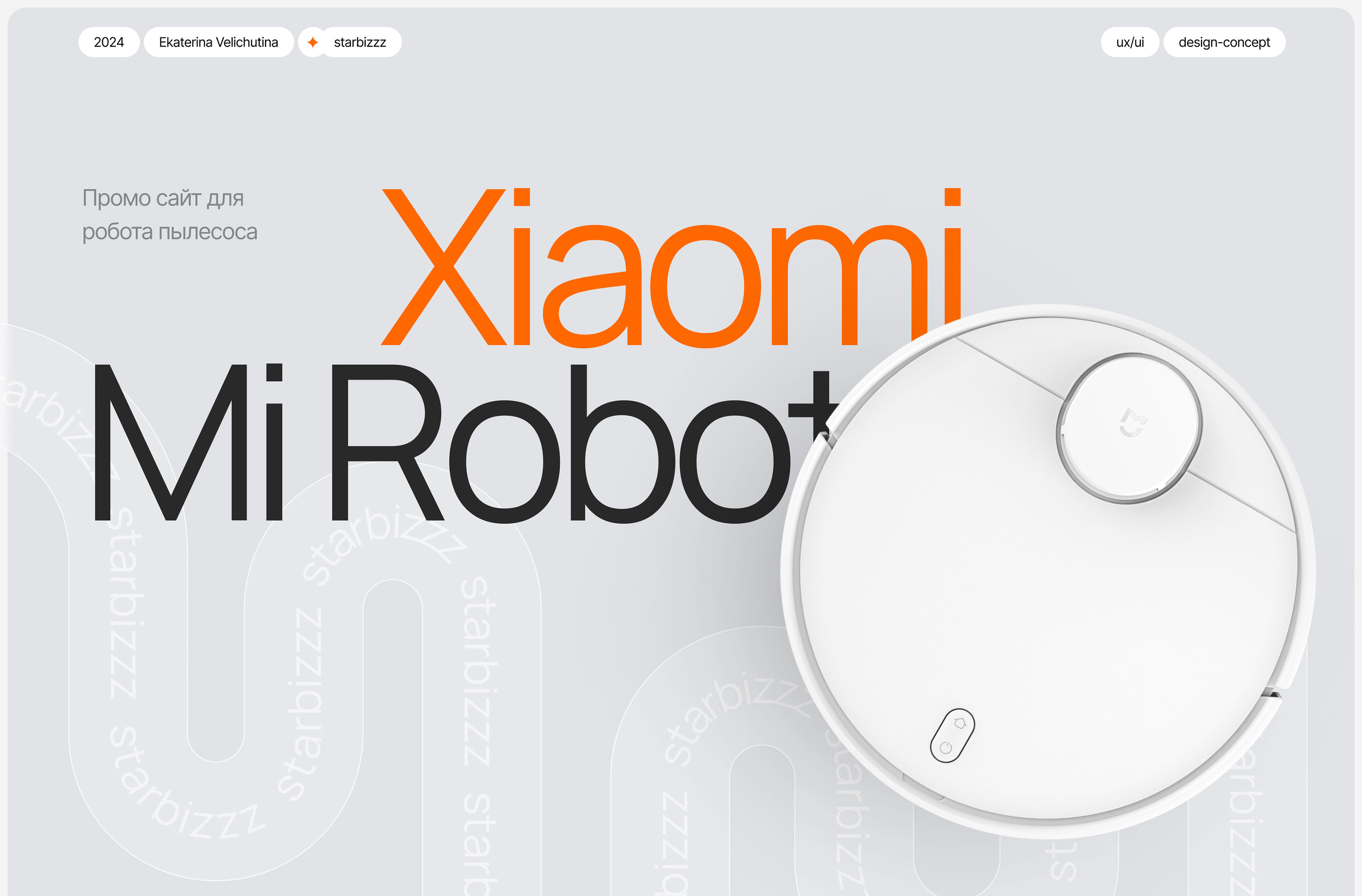 Xiaomi Mi Robot | Promo Site, design-concept — Изображение №1 — Интерфейсы на Dprofile