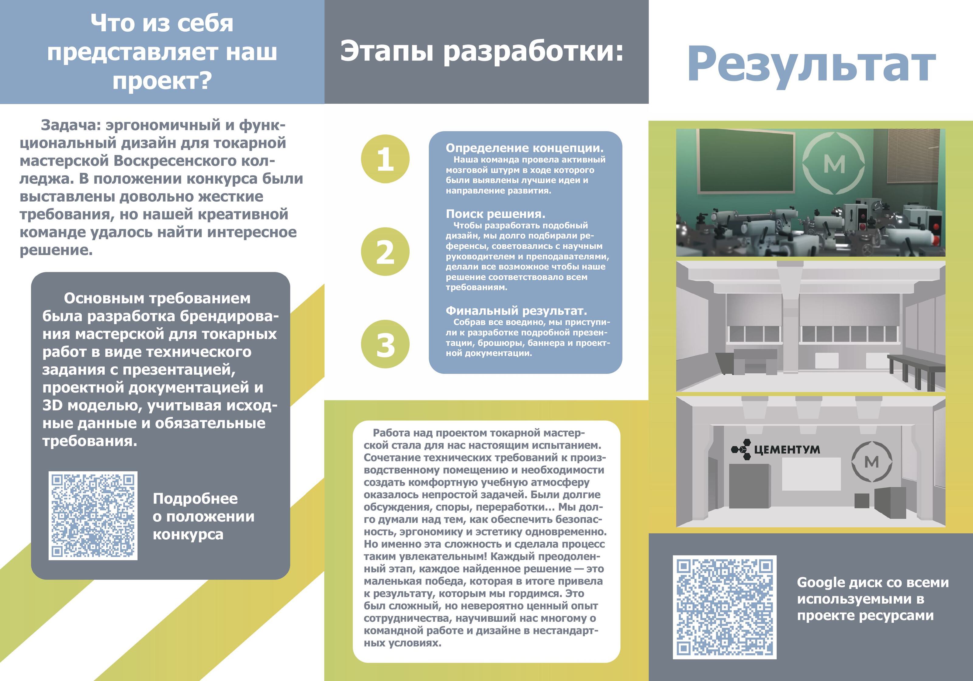 Брошюра "Дизайн токарной мастерской для СПО" — Изображение №2 — Графика на Dprofile