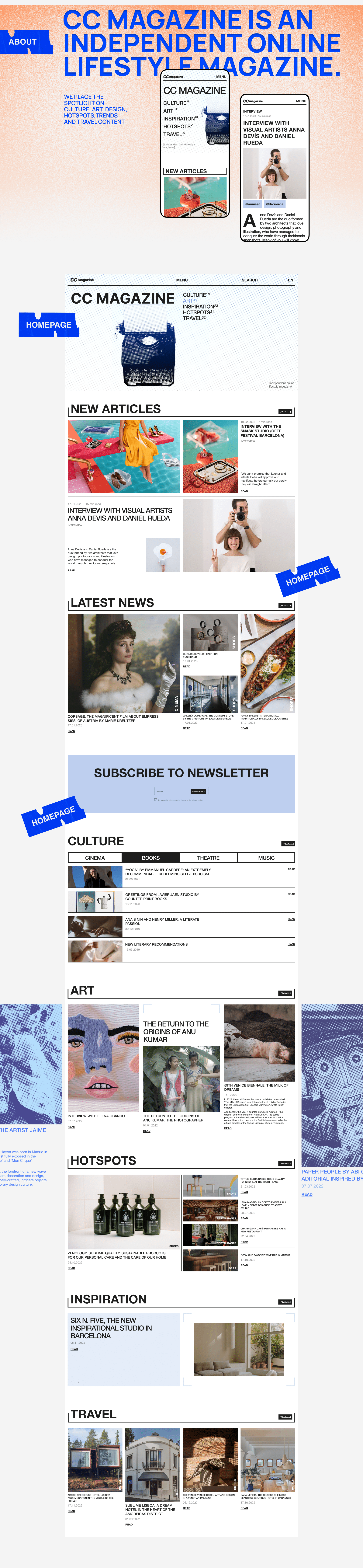 CC Magazine - redesign concept — Изображение №2 — Интерфейсы на Dprofile
