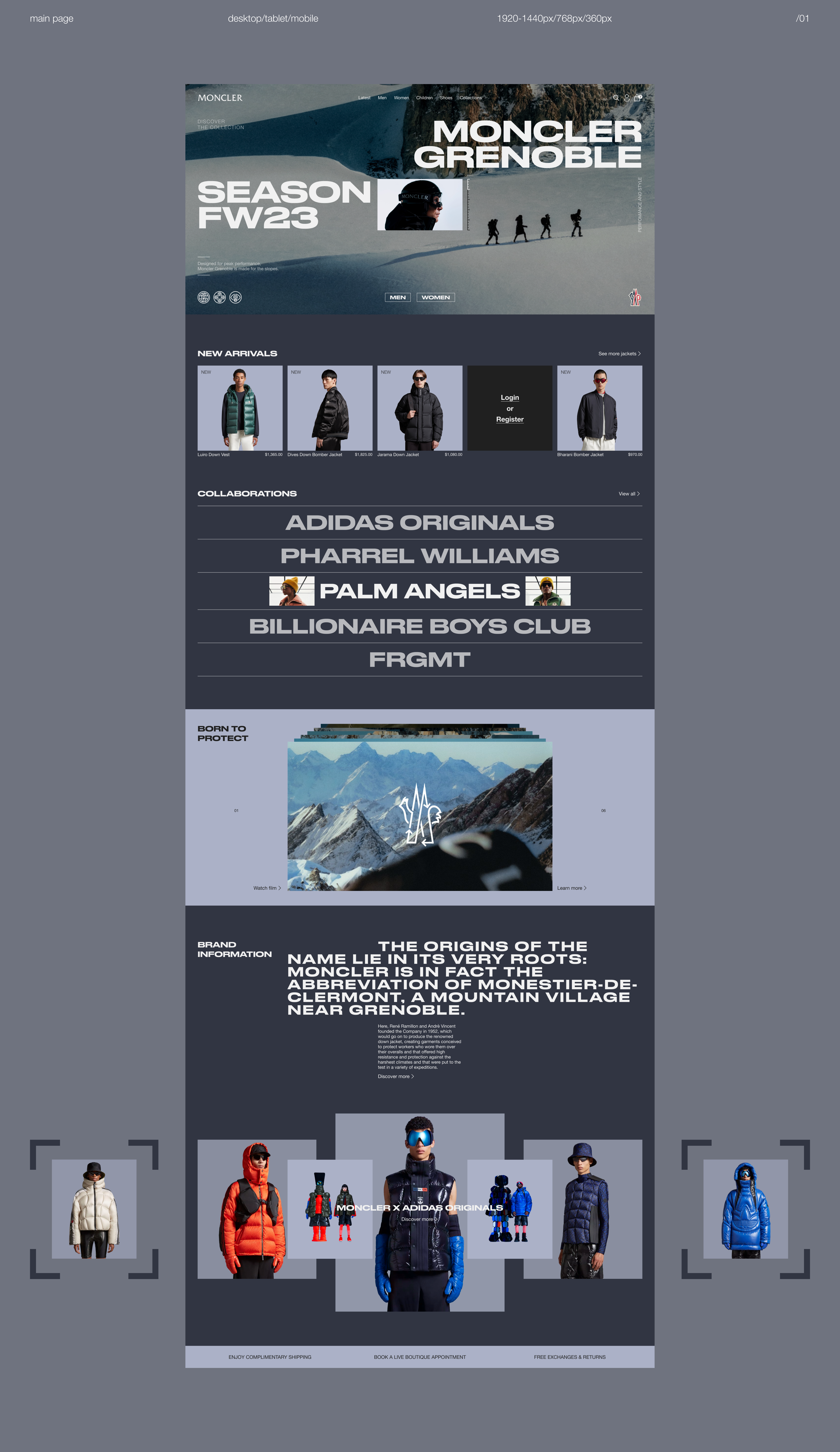 MONCLER | E-Commerce redesign — Изображение №2 — Интерфейсы на Dprofile