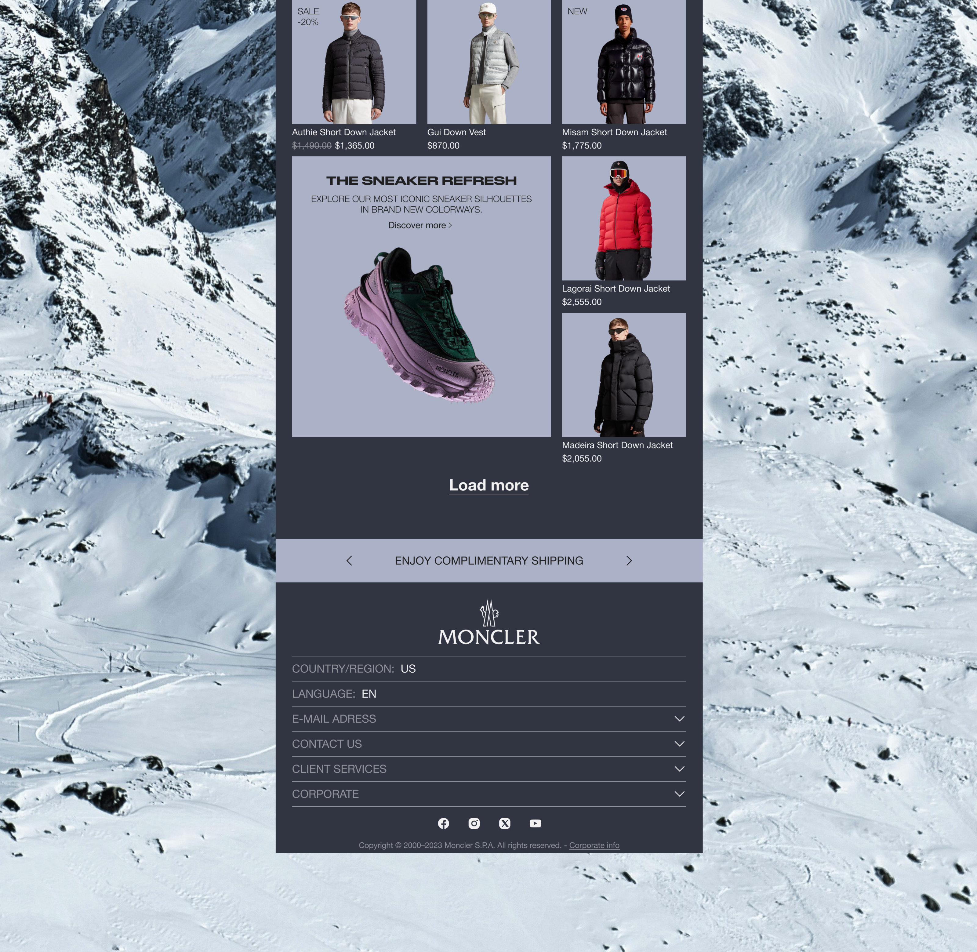 MONCLER | E-Commerce redesign — Изображение №6 — Интерфейсы на Dprofile
