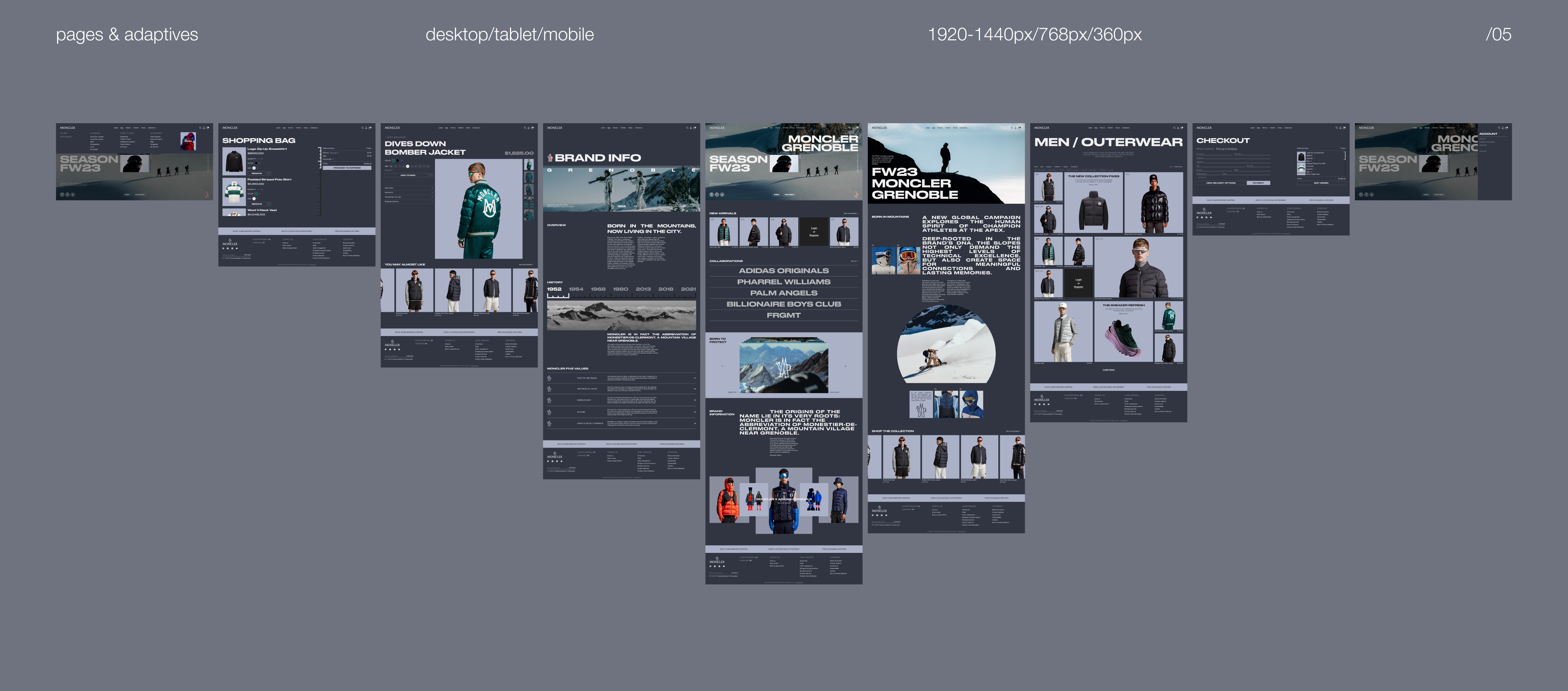 MONCLER | E-Commerce redesign — Изображение №9 — Интерфейсы на Dprofile