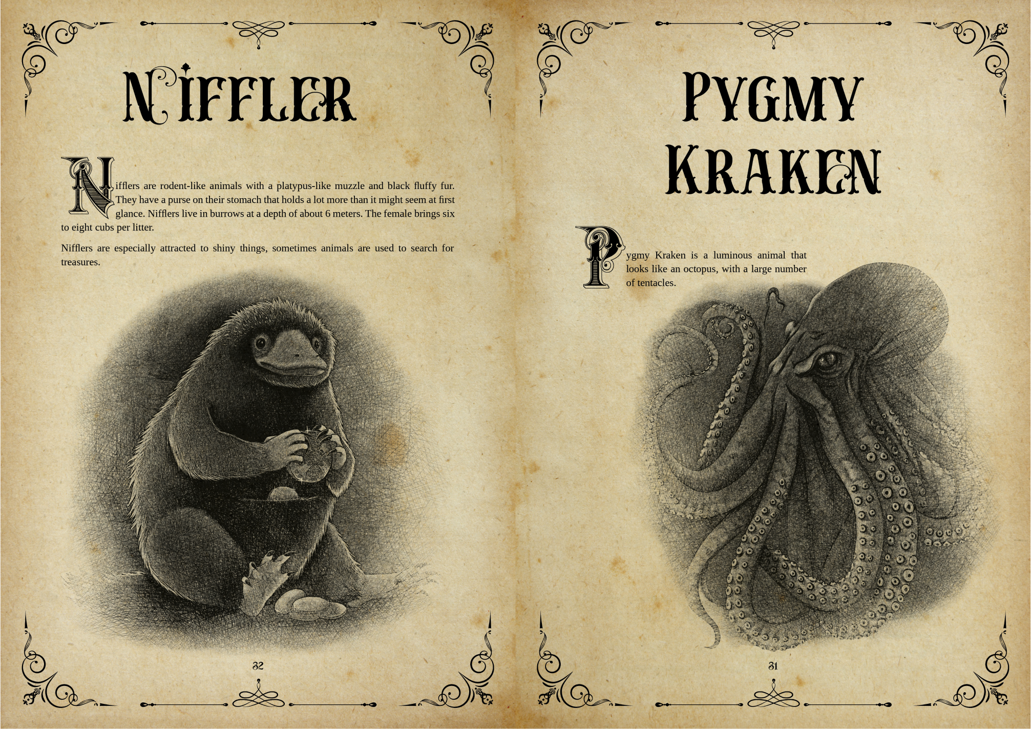 Фантастические твари и где они обитают | Вёрстка книги — Изображение №12 — Графика на Dprofile