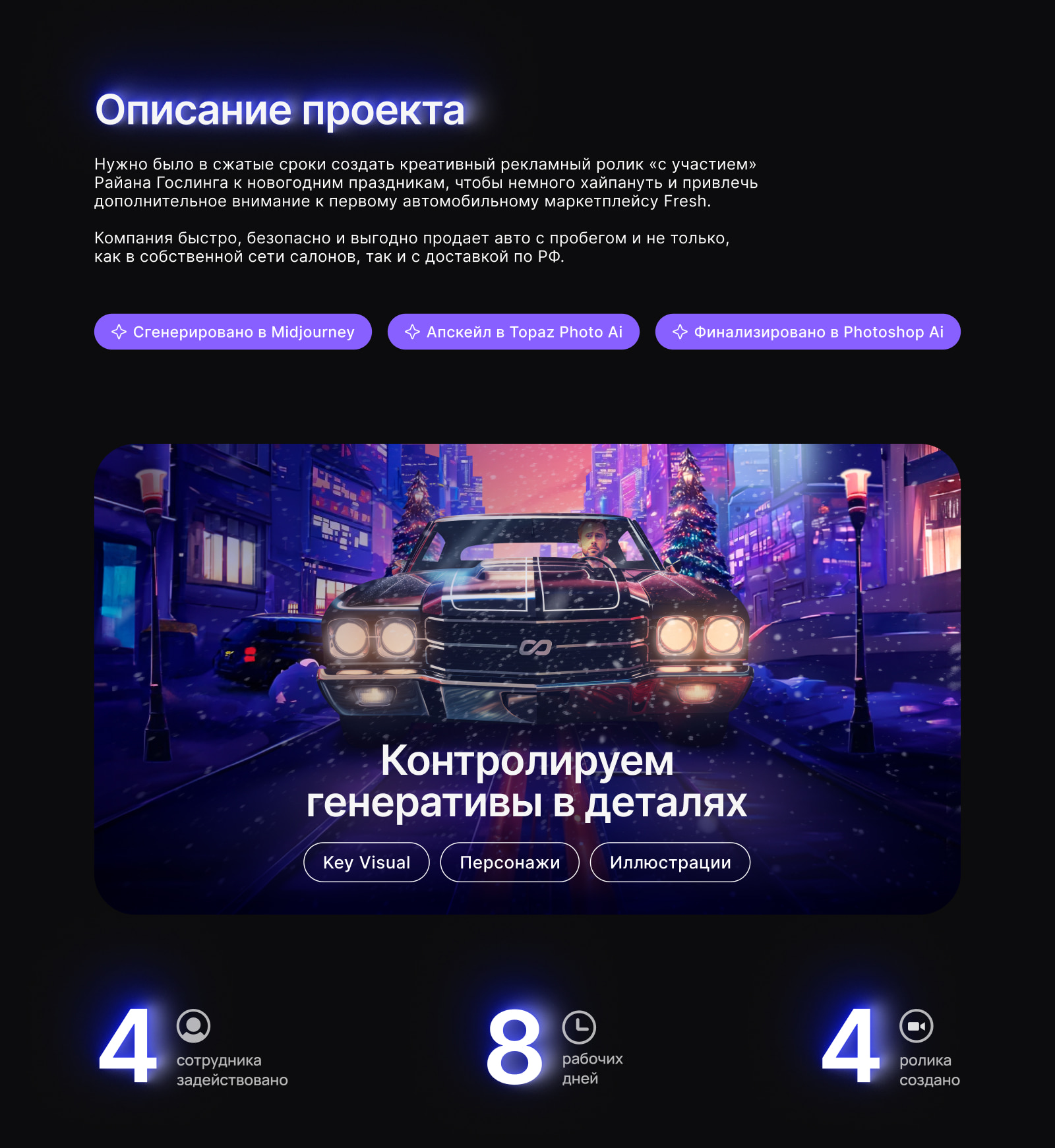 Рекламный ролик с применением ИИ — Изображение №1 — Иллюстрация, Анимация на Dprofile