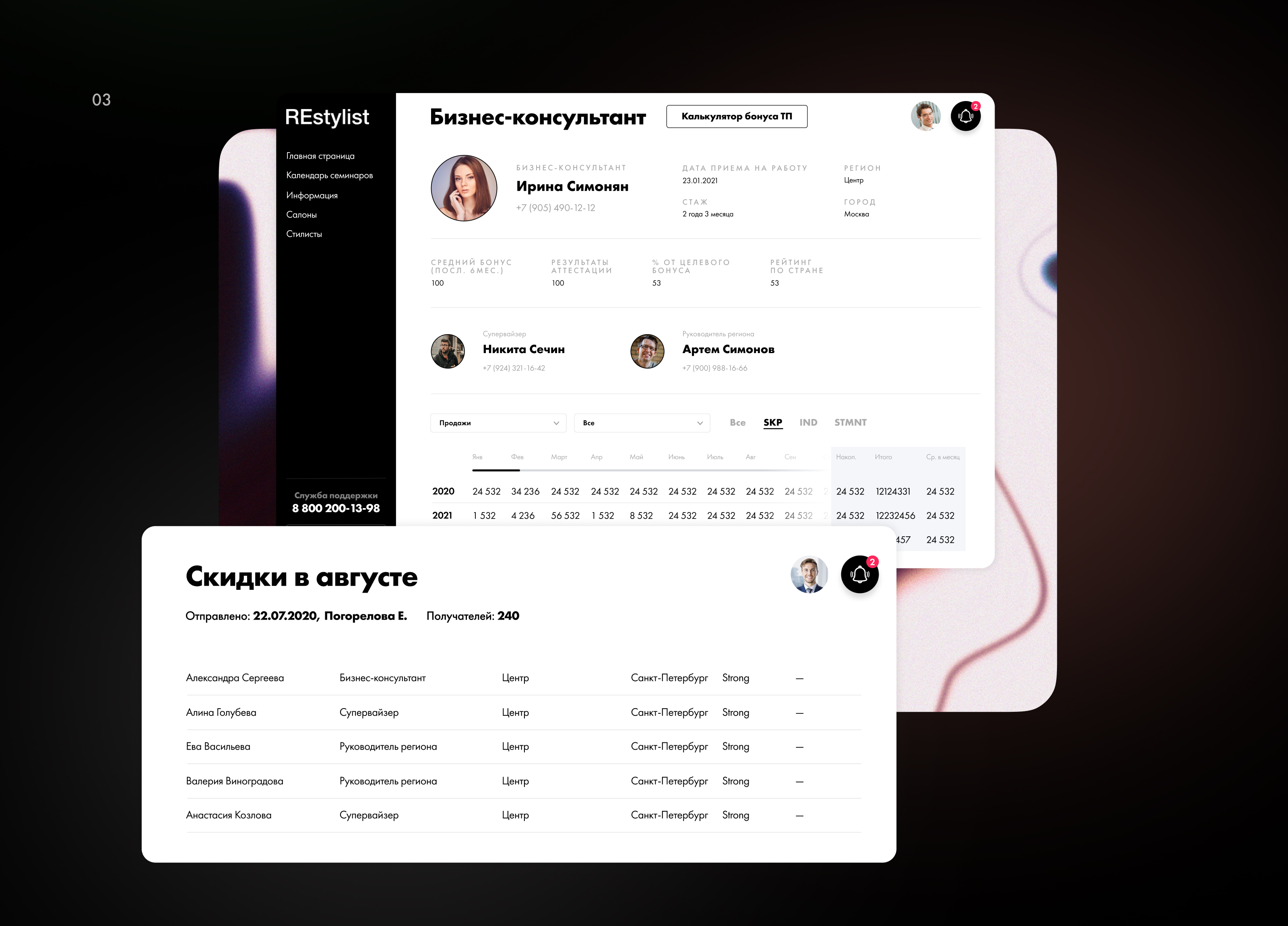 CRM-система для Henkel — Изображение №6 — Интерфейсы на Dprofile
