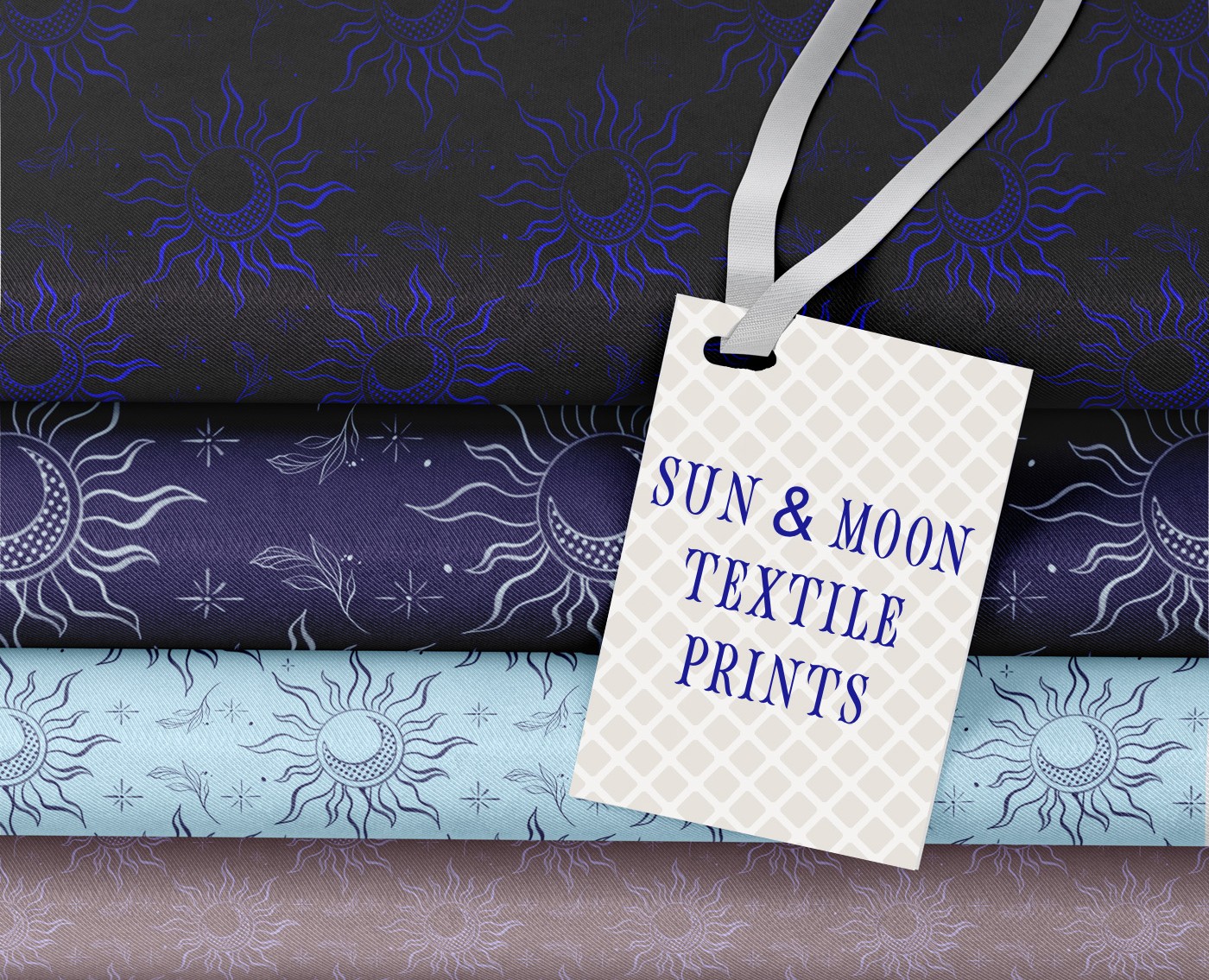 Textile Print Sun & Moon/ Принт для текстиля — Брендинг, Иллюстрация на Dprofile