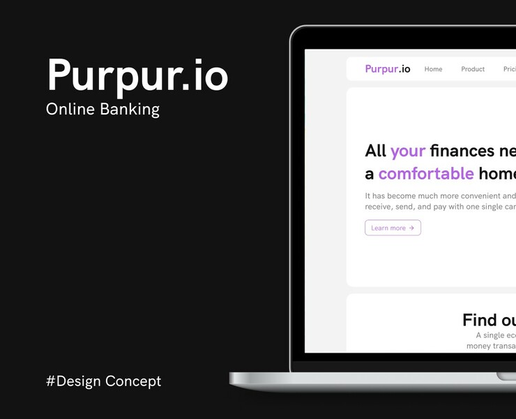 Purpur.io - Online Banking Concept — Интерфейсы на Dprofile