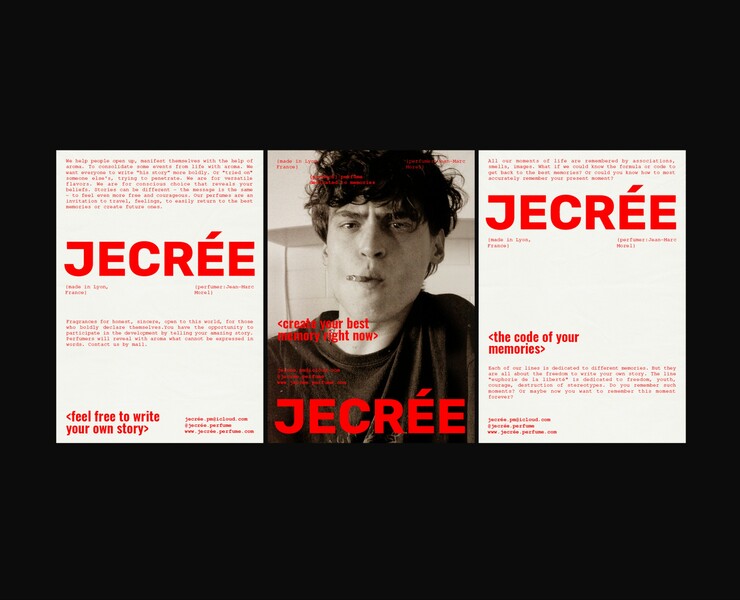 JECRÉE / Identity for a perfume brand — Брендинг, Графика на Dprofile