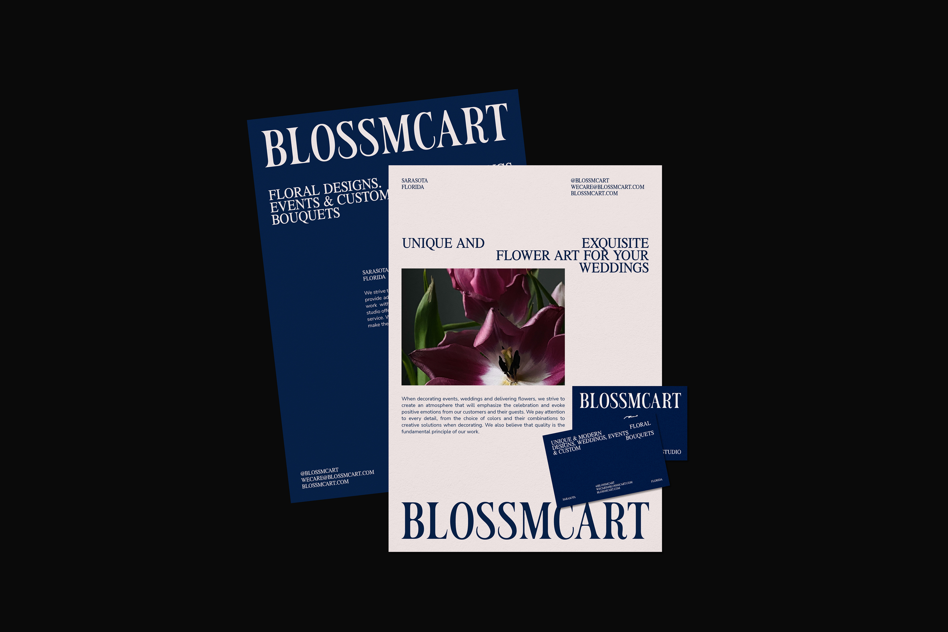 Blossmcart / Айдентика для студии флористики — Изображение №10 — Брендинг, Графика на Dprofile