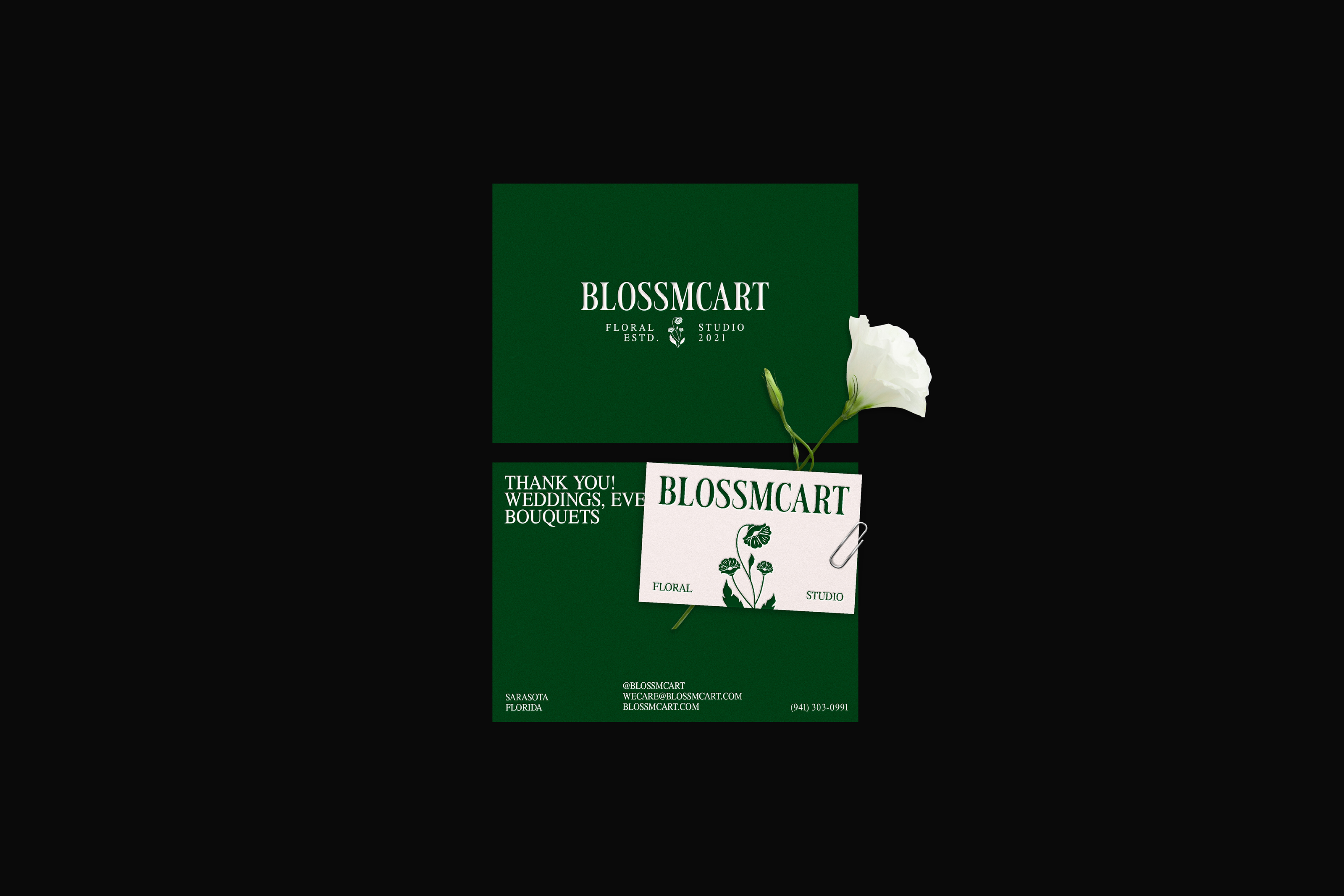 Blossmcart / Айдентика для студии флористики — Изображение №2 — Брендинг, Графика на Dprofile