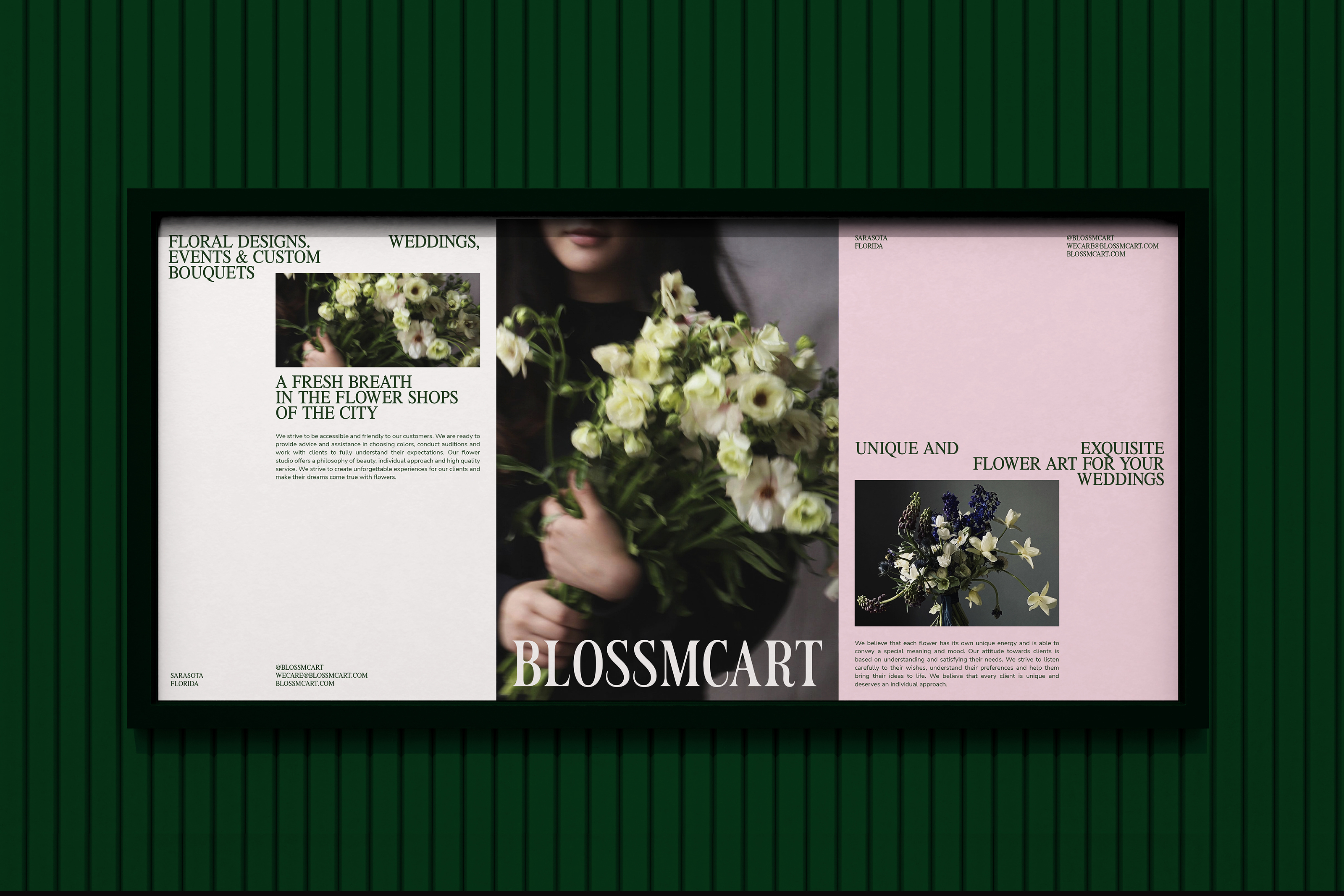 Blossmcart / Айдентика для студии флористики — Изображение №5 — Брендинг, Графика на Dprofile