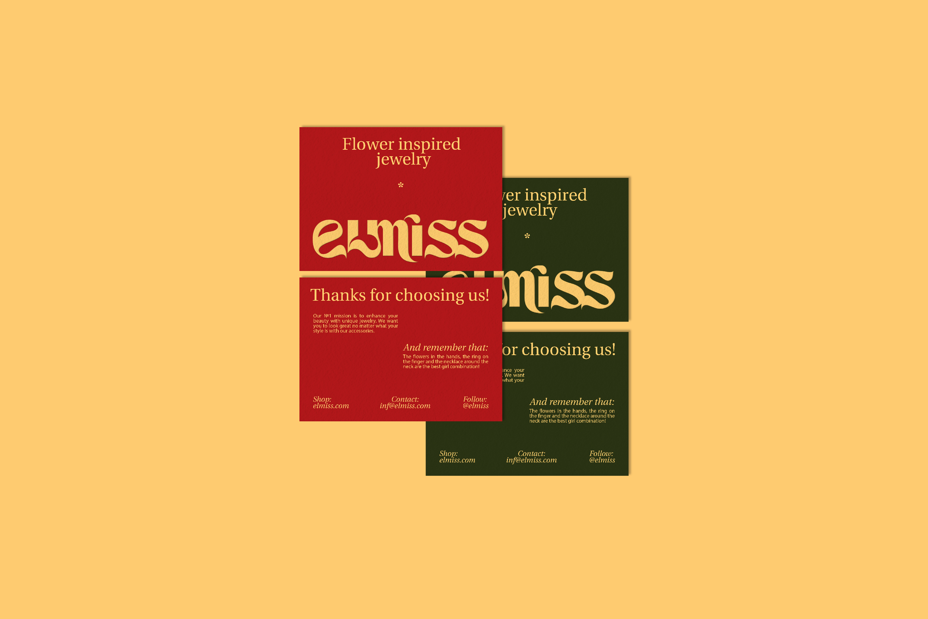 ELMISS / Айдентика для бренда ювелирных украшений — Изображение №11 — Брендинг, Графика на Dprofile