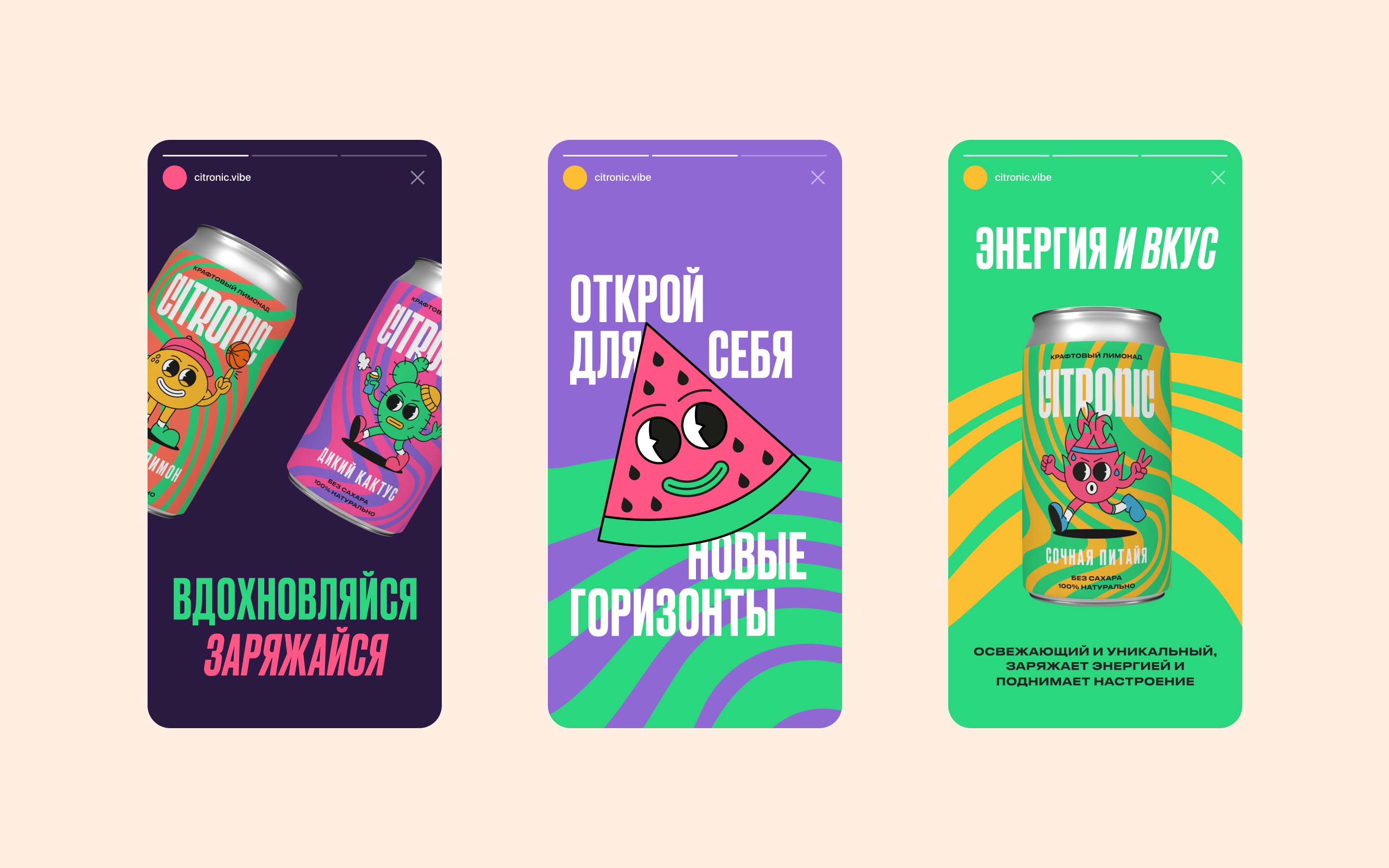 Лимонады Citronic| Брендинг и айдентика — Изображение №12 — Брендинг, Иллюстрация на Dprofile