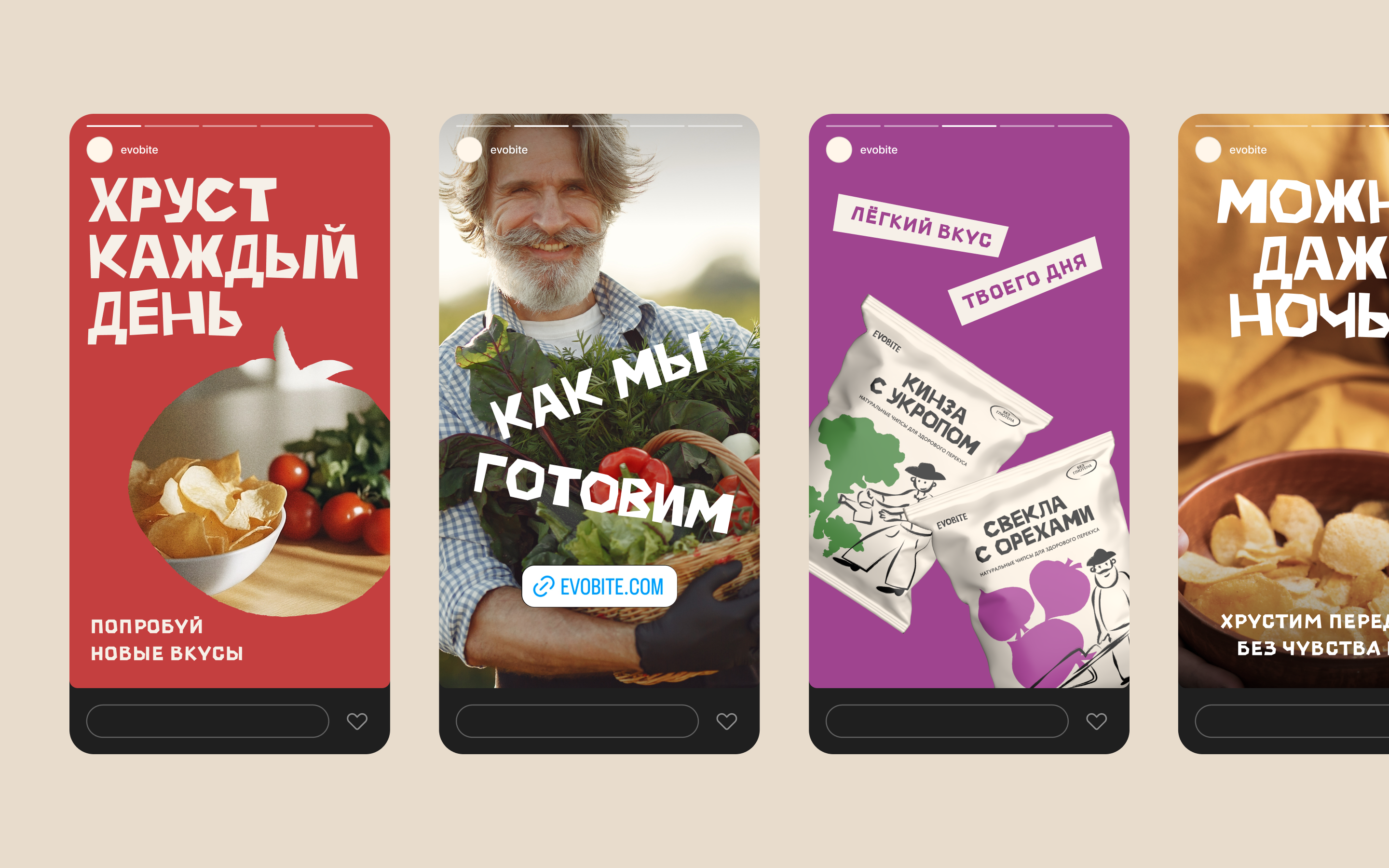 Чипсы Evobite | Упаковка и айдентика — Изображение №9 — Брендинг на Dprofile