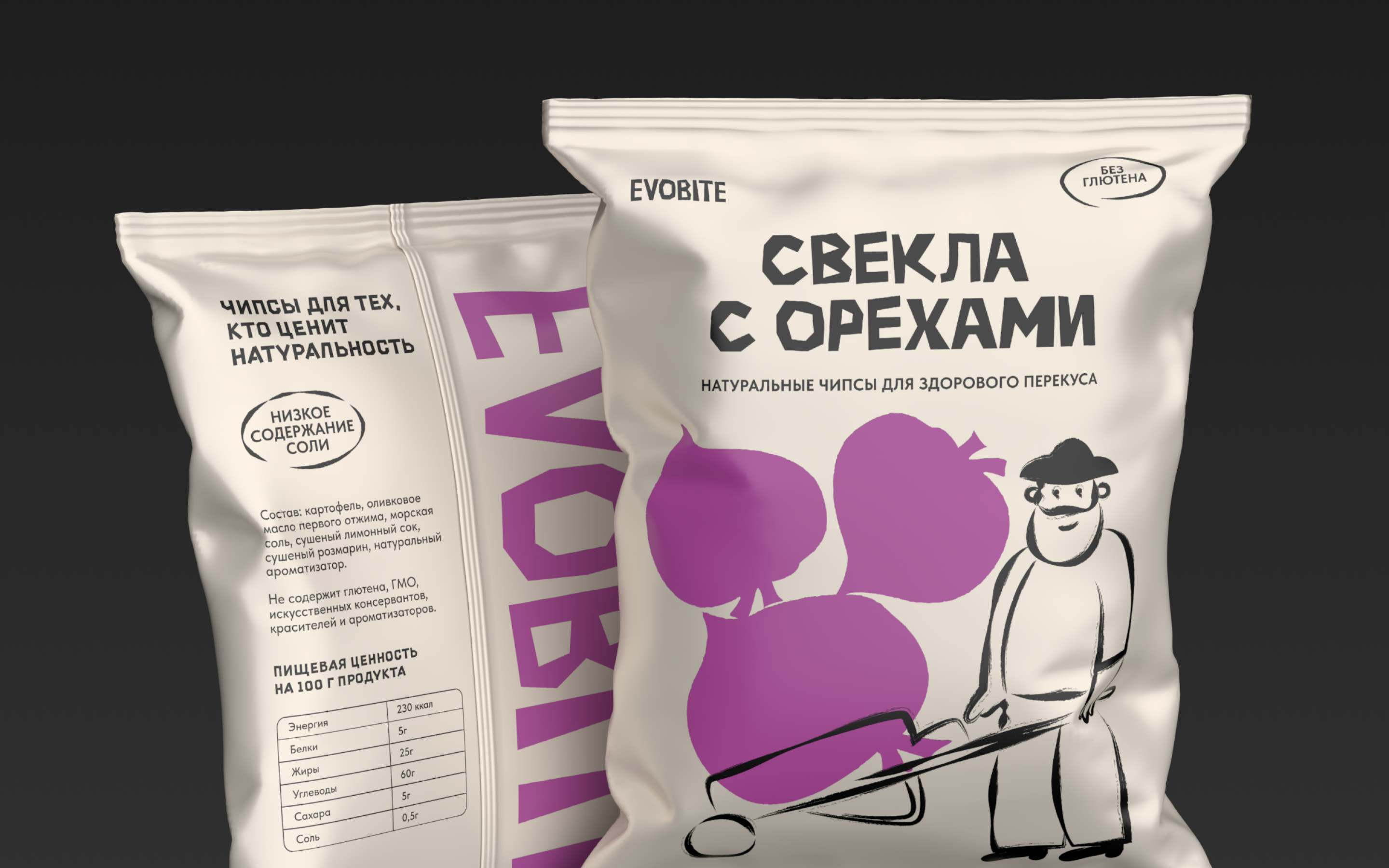 Чипсы Evobite | Упаковка и айдентика — Изображение №6 — Брендинг на Dprofile