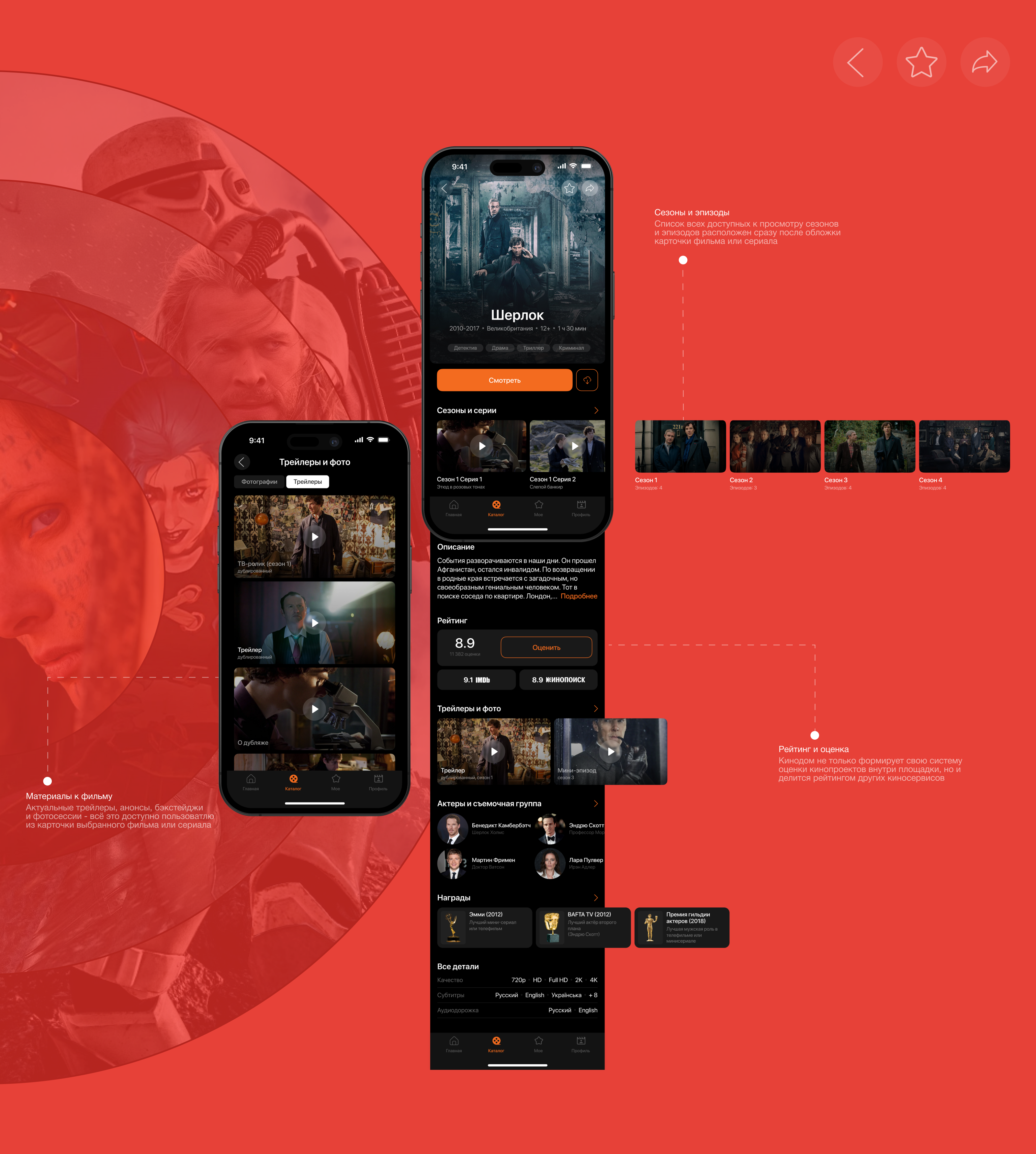 Kinodom | Movie streaming service — Изображение №13 — Интерфейсы на Dprofile