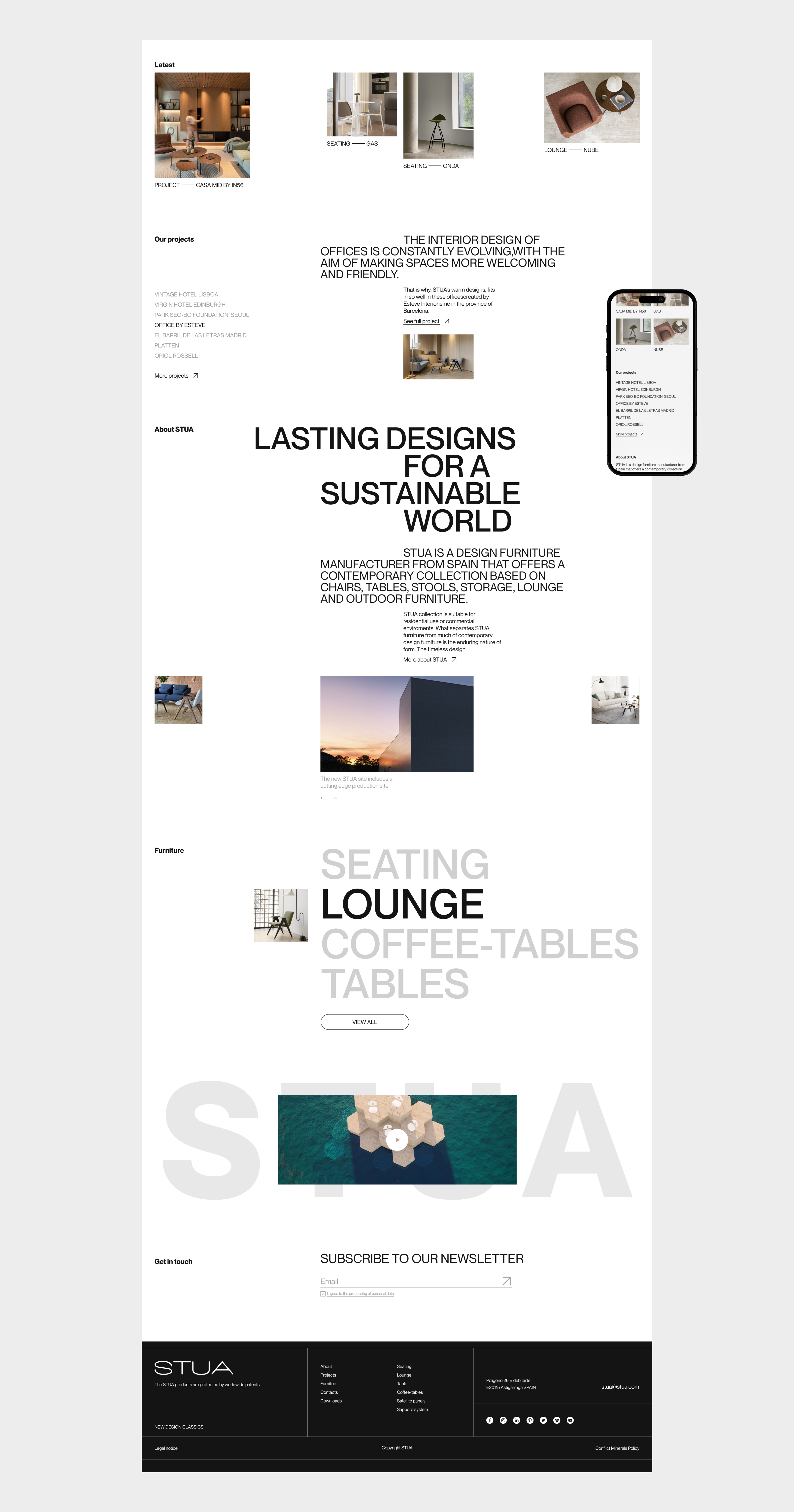 STUA Corporate website redesign — Изображение №4 — Интерфейсы на Dprofile