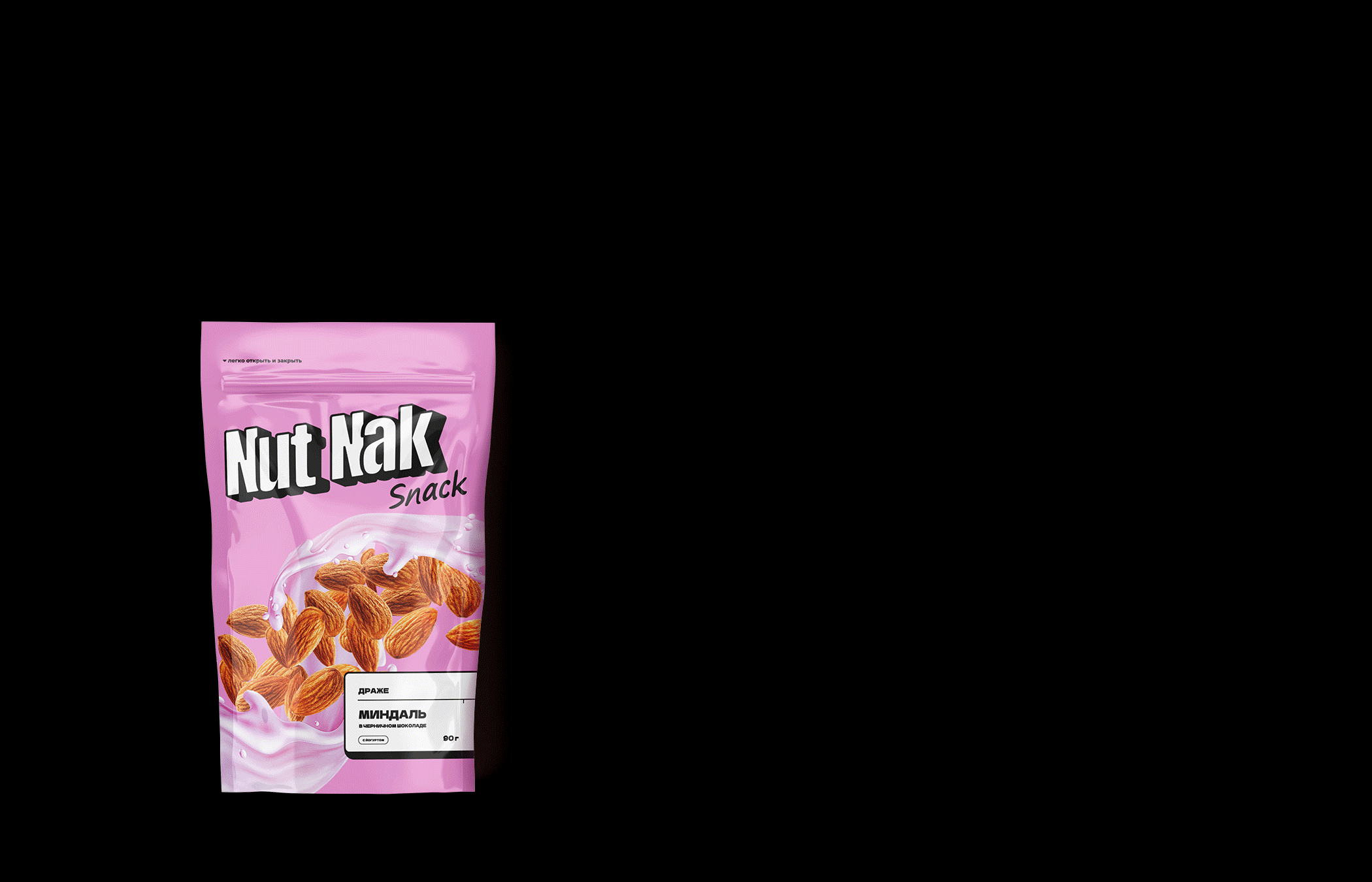 Nut Nak Snak — айдентика, упаковка — Изображение №10 — Брендинг на Dprofile