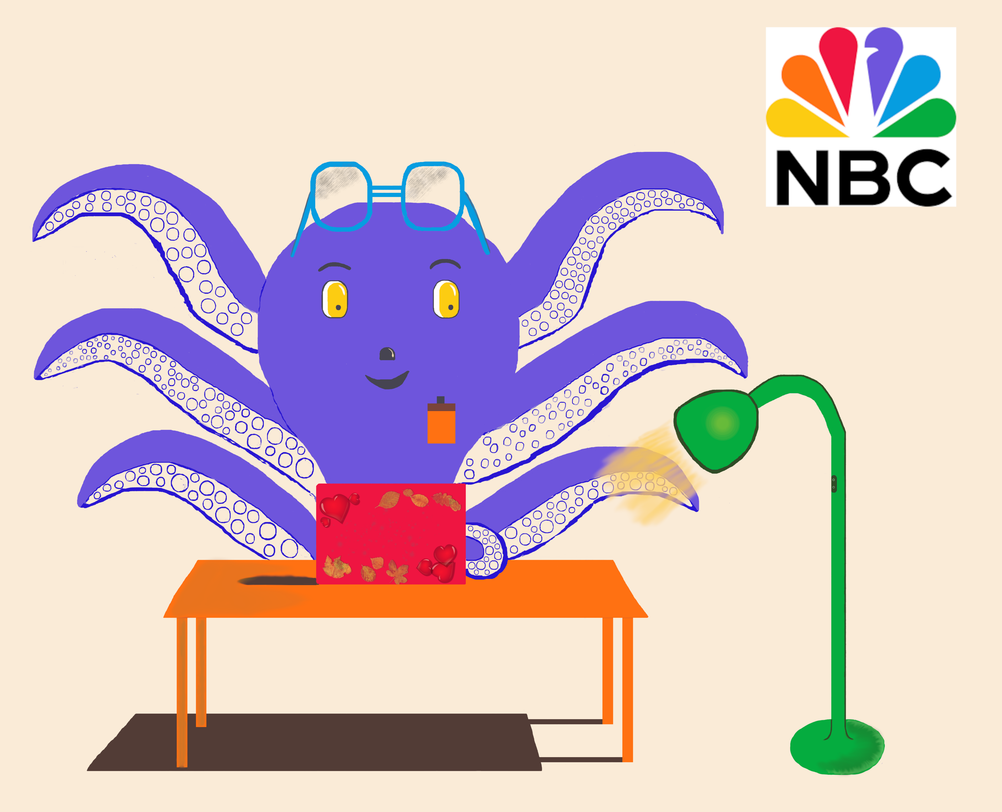 Бренд-персонаж компании NBC — Интерфейсы на Dprofile