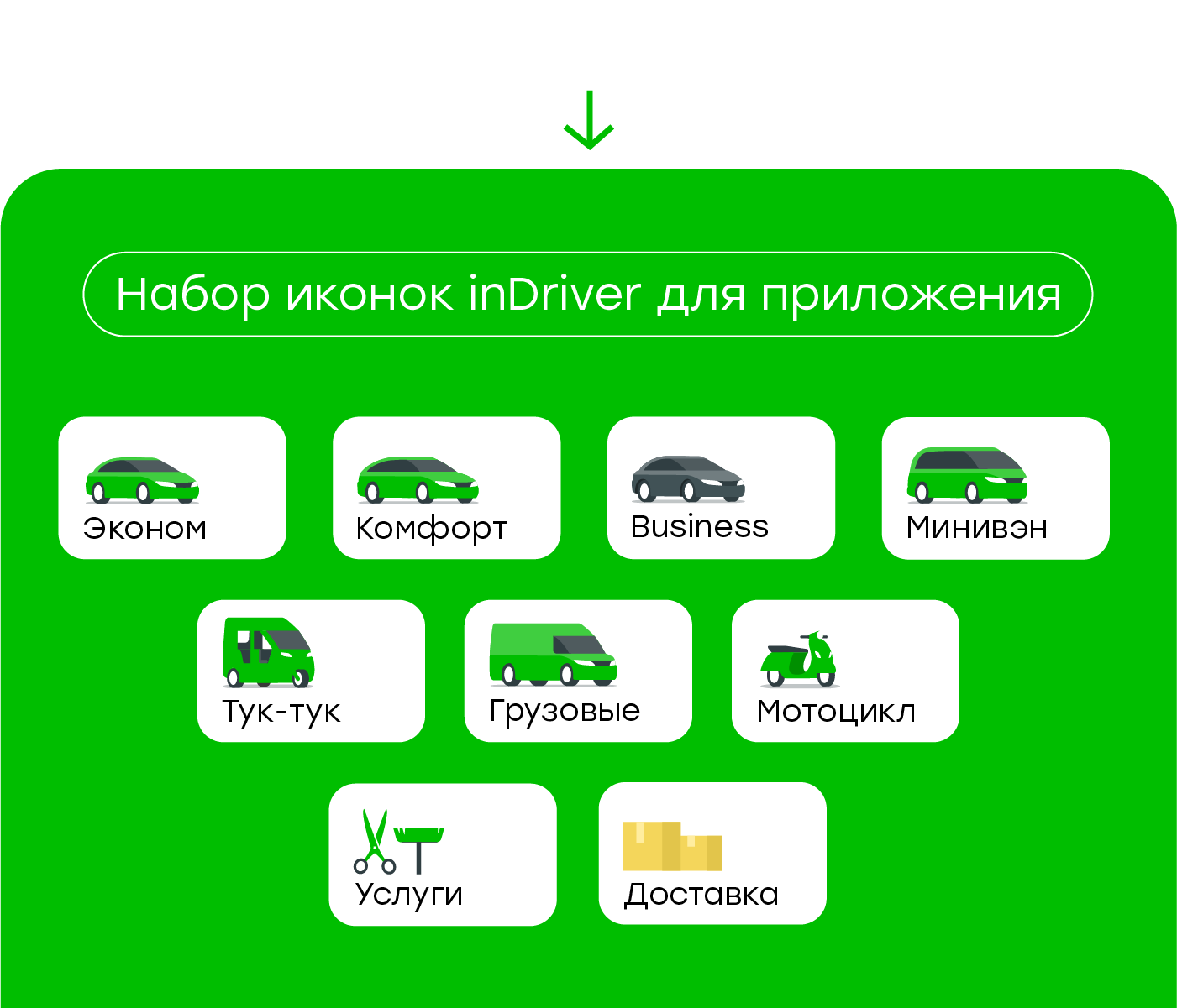 icon_inDriver — Изображение №6 — Иллюстрация, Графика, Маркетинг на Dprofile