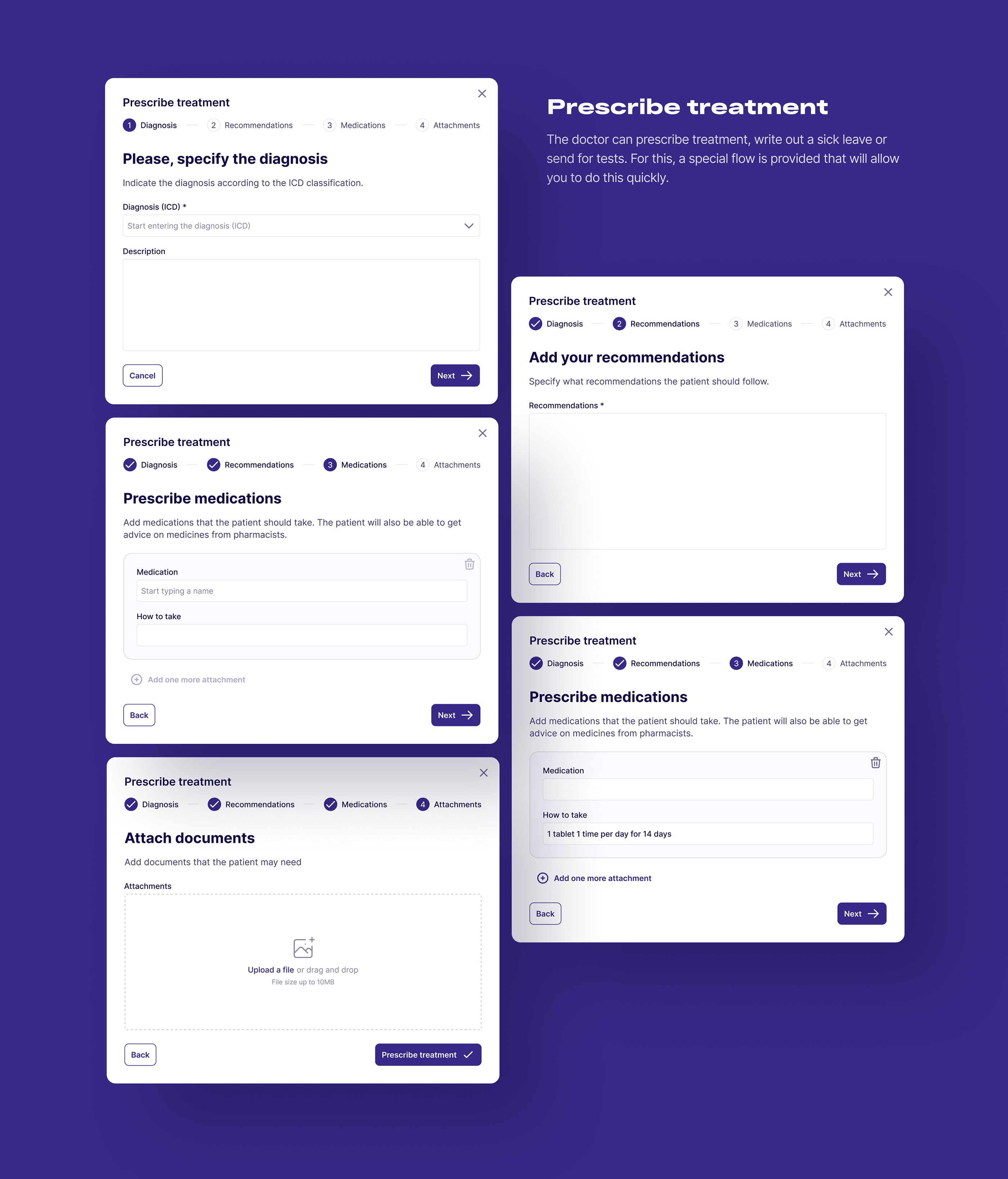 Doctor & Patient App UI/UX Case Study — Изображение №21 — Интерфейсы на Dprofile
