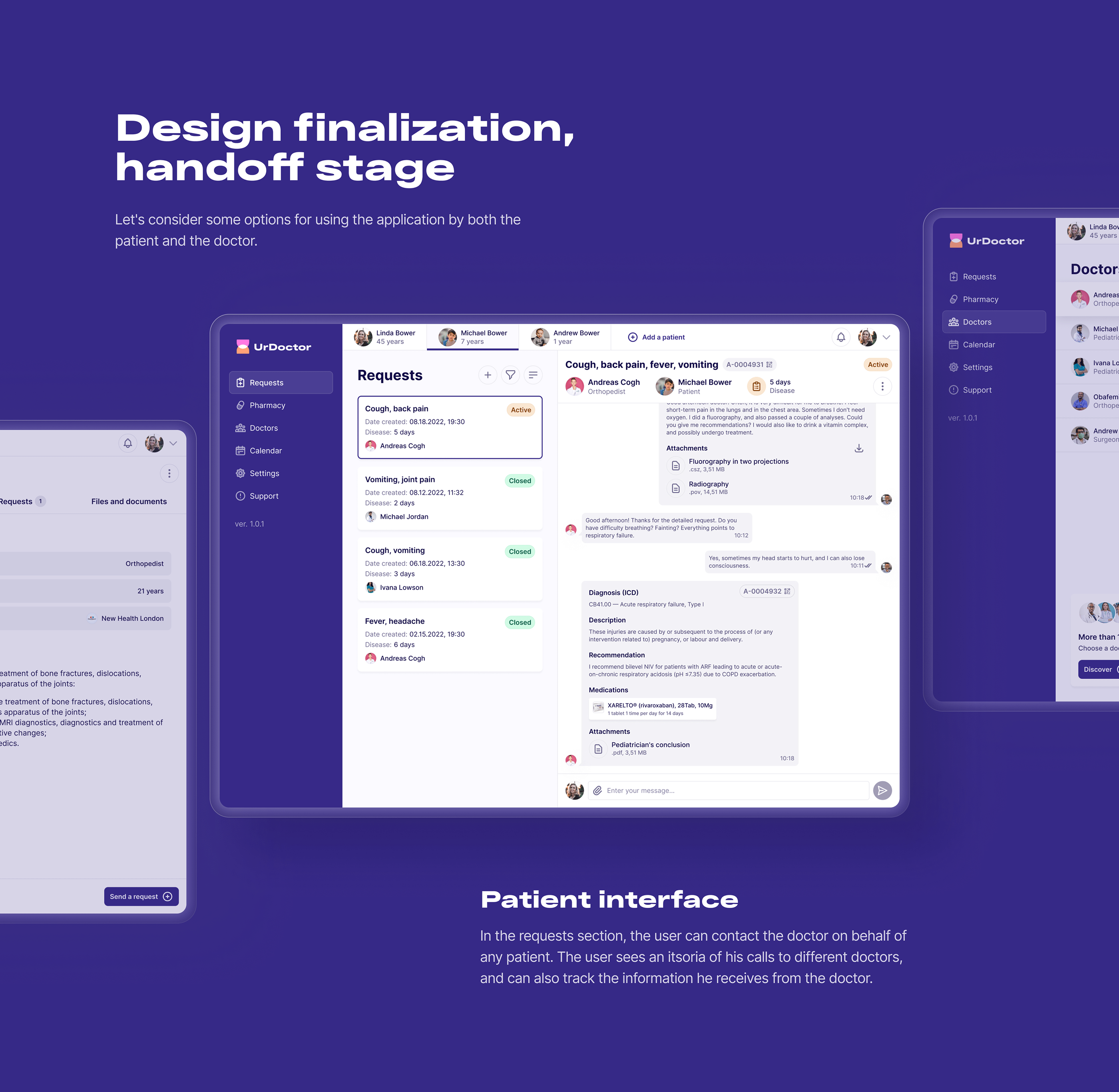 Doctor & Patient App UI/UX Case Study — Изображение №17 — Интерфейсы на Dprofile