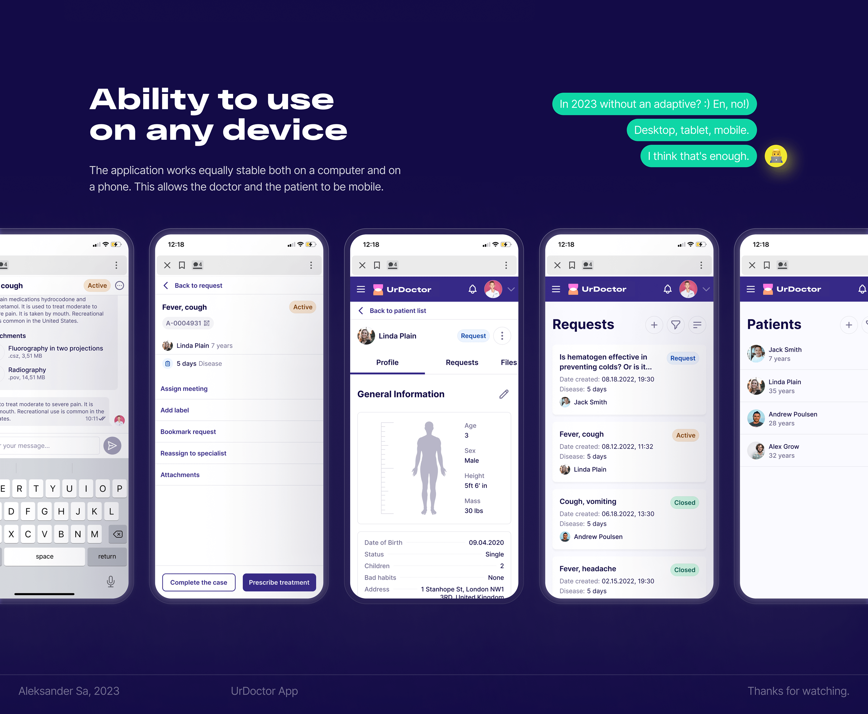 Doctor & Patient App UI/UX Case Study — Изображение №22 — Интерфейсы на Dprofile