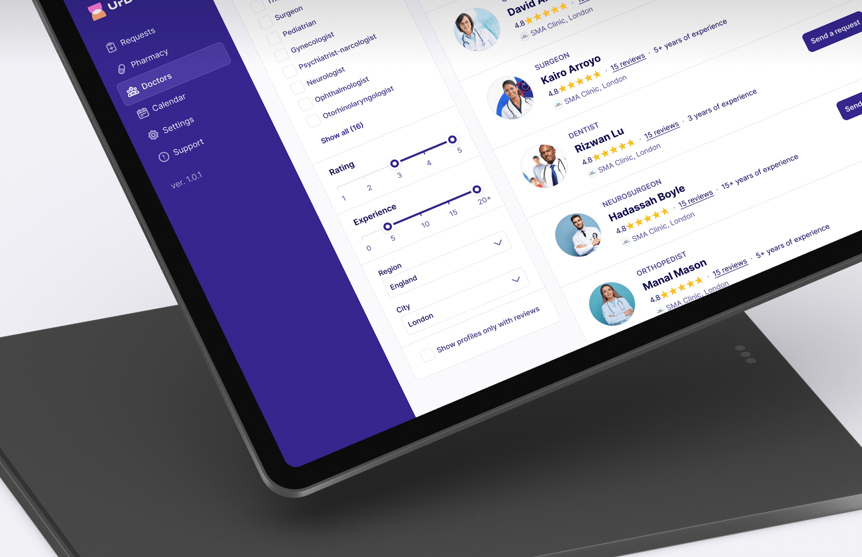 Doctor & Patient App UI/UX Case Study — Изображение №3 — Интерфейсы на Dprofile