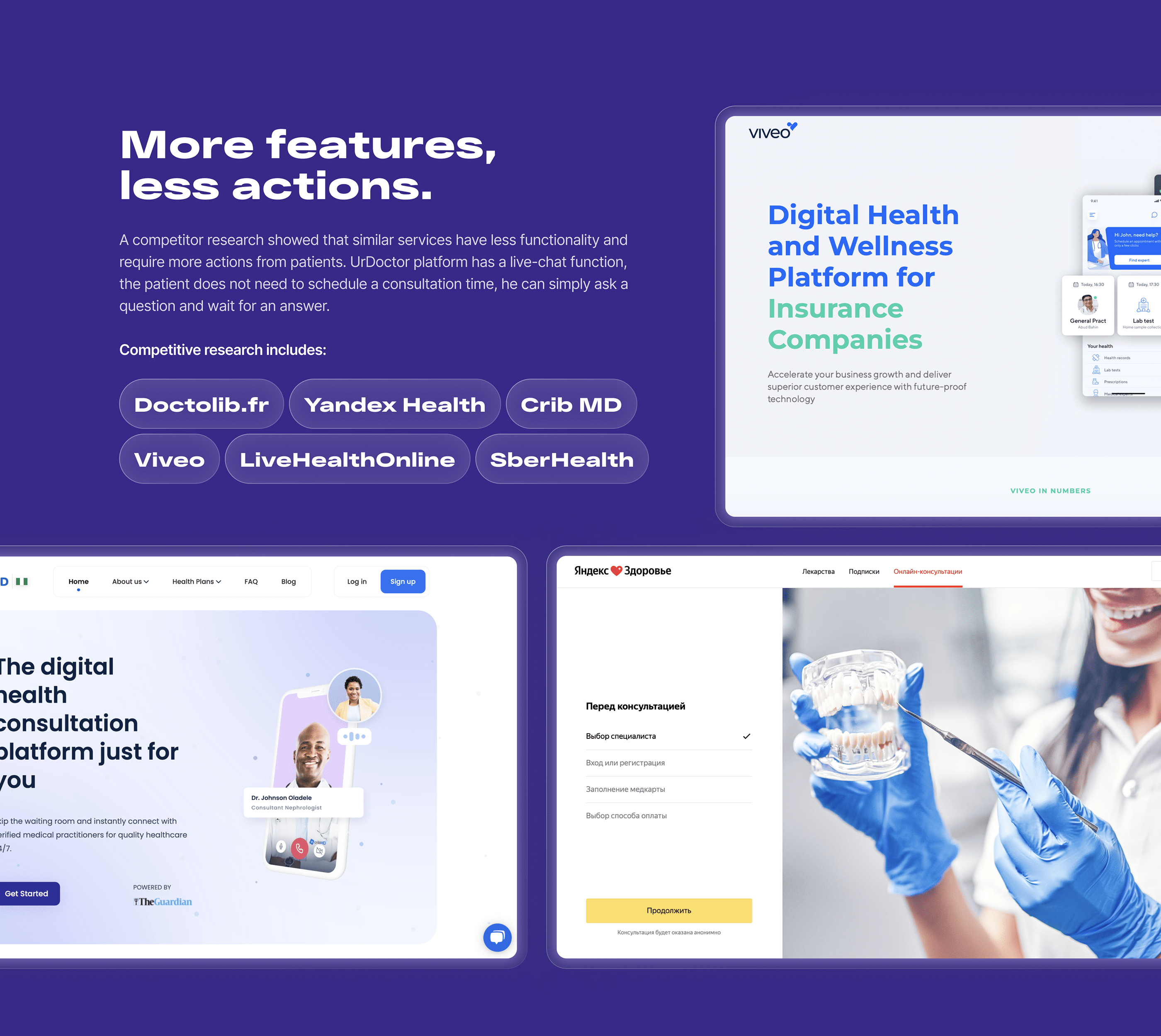 Doctor & Patient App UI/UX Case Study — Изображение №9 — Интерфейсы на Dprofile