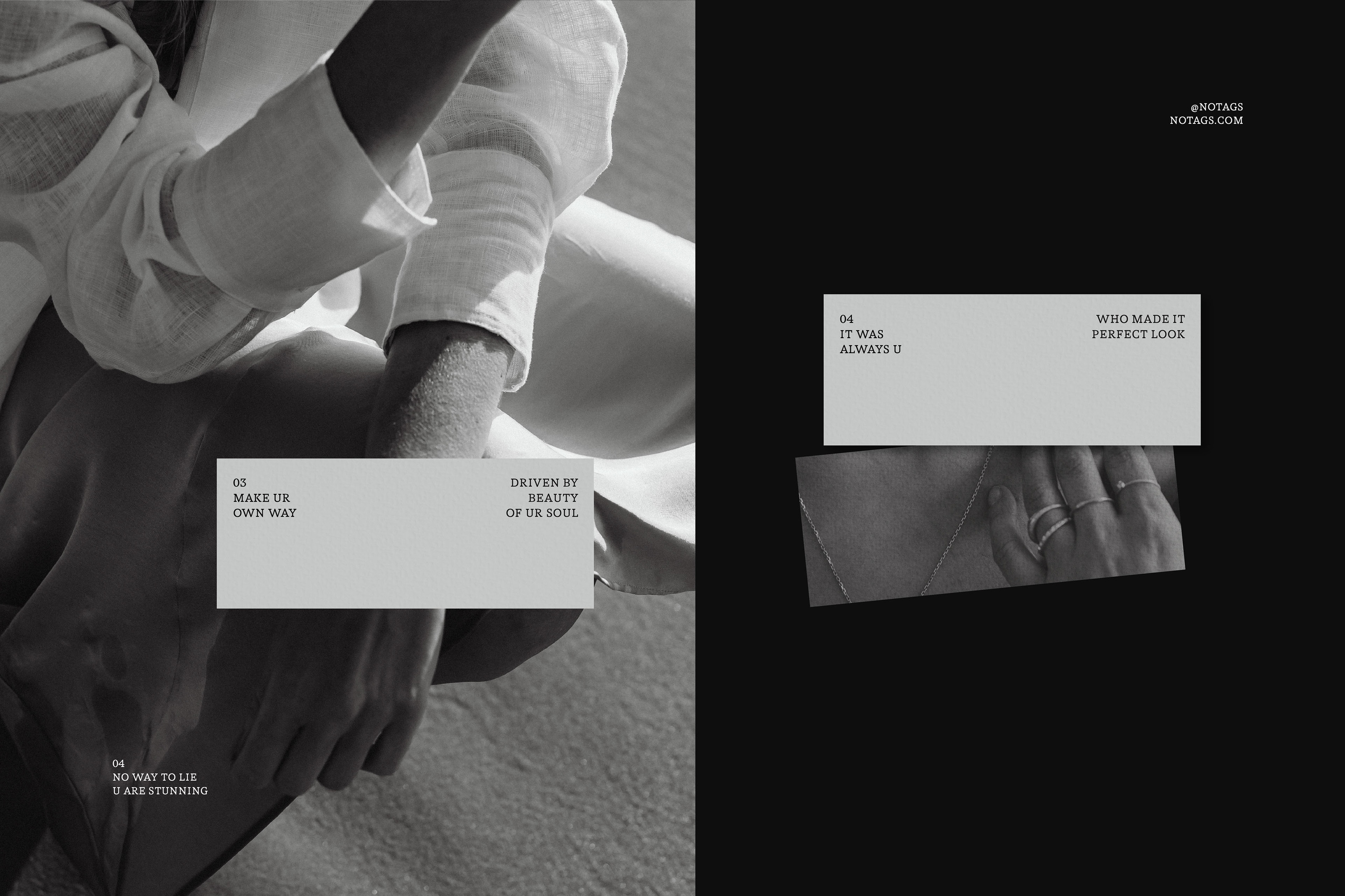 NOTAGS/ VISUAL IDENTITY/ JEWERLY — Изображение №9 — Брендинг на Dprofile
