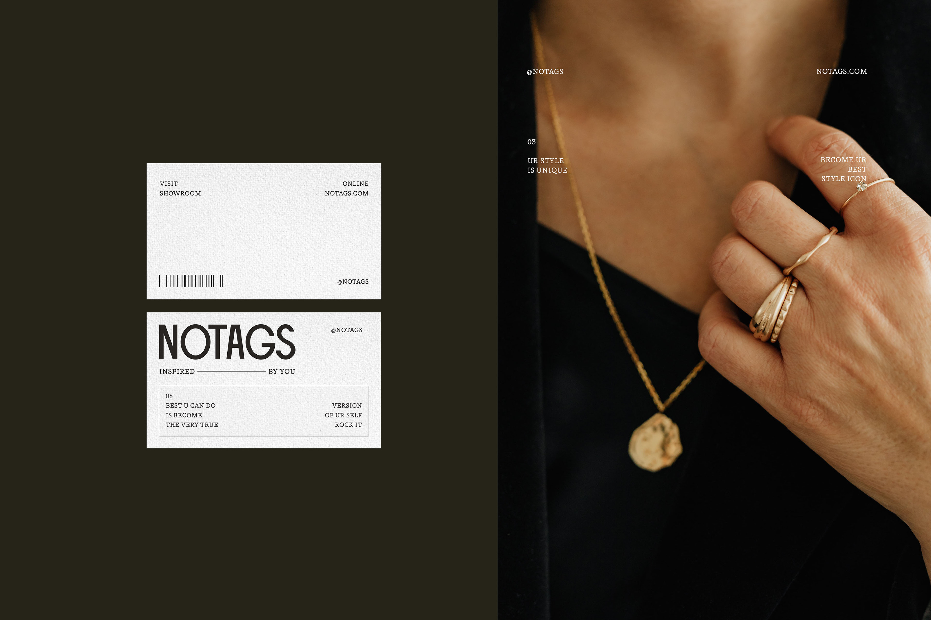 NOTAGS/ VISUAL IDENTITY/ JEWERLY — Изображение №16 — Брендинг на Dprofile