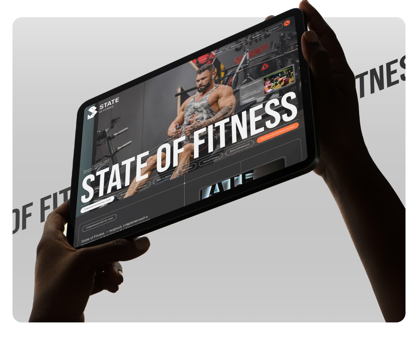 STATE OF FITNESS | WEB — Интерфейсы на Dprofile