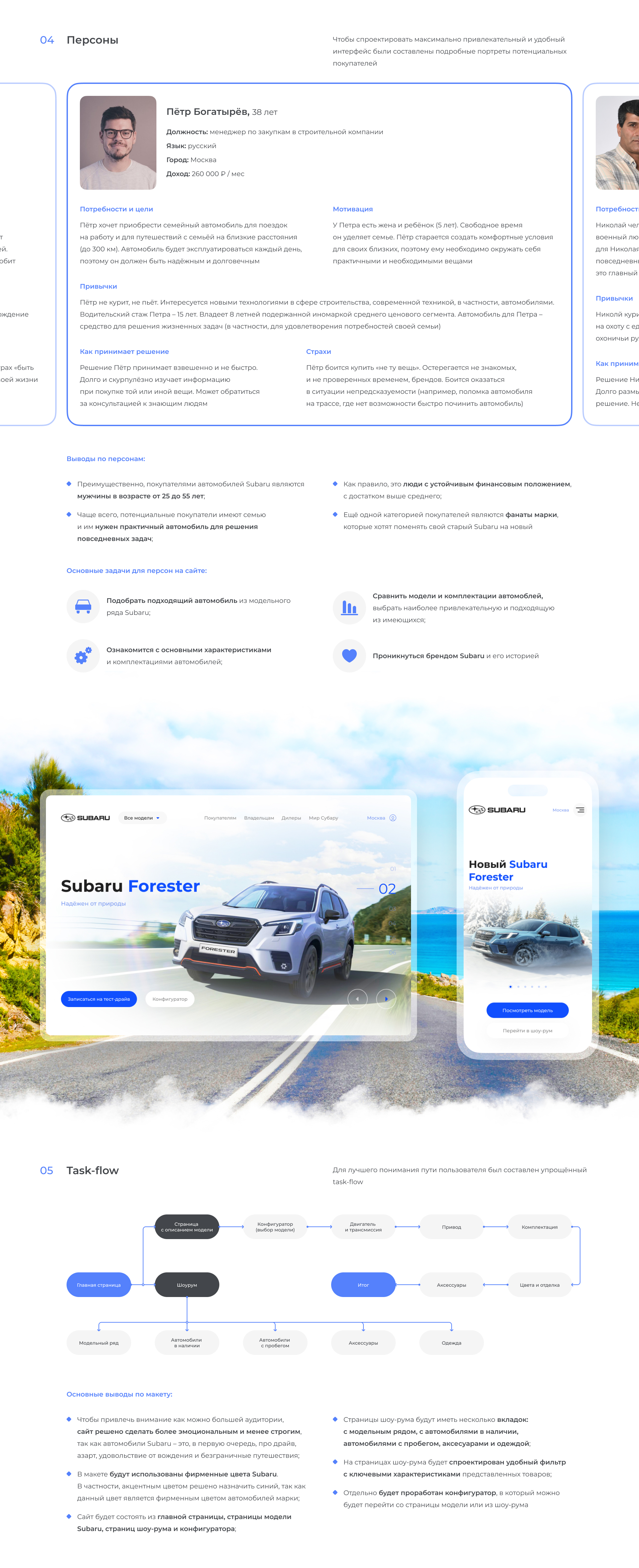 Subaru Showroom — Изображение №2 — Интерфейсы на Dprofile