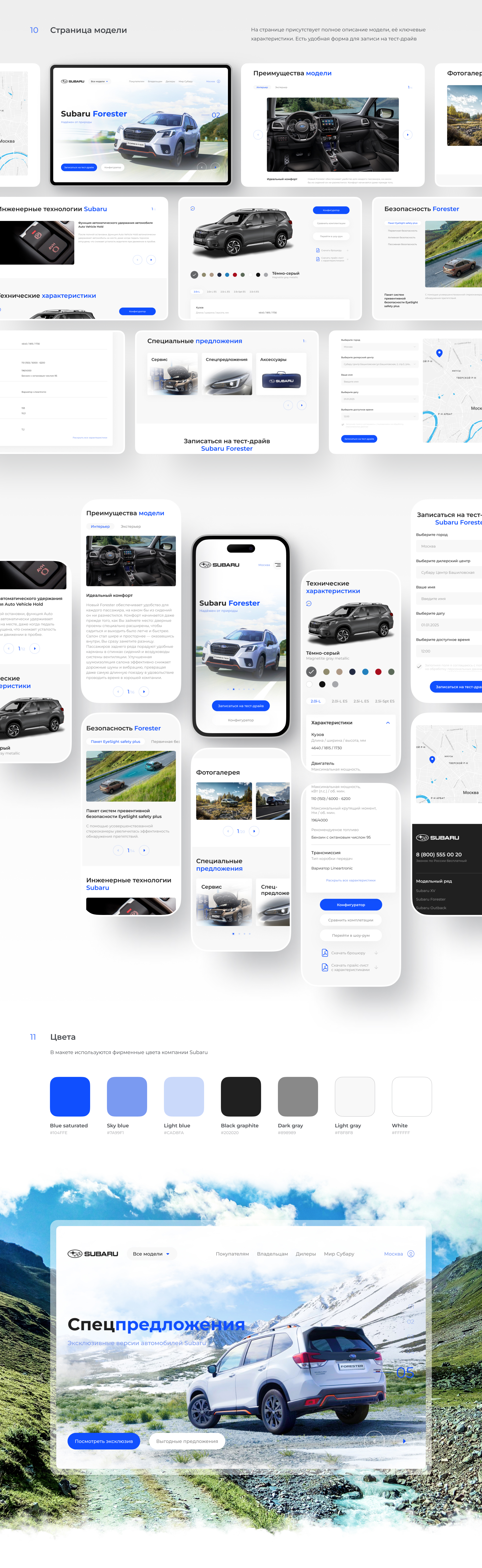 Subaru Showroom — Изображение №5 — Интерфейсы на Dprofile
