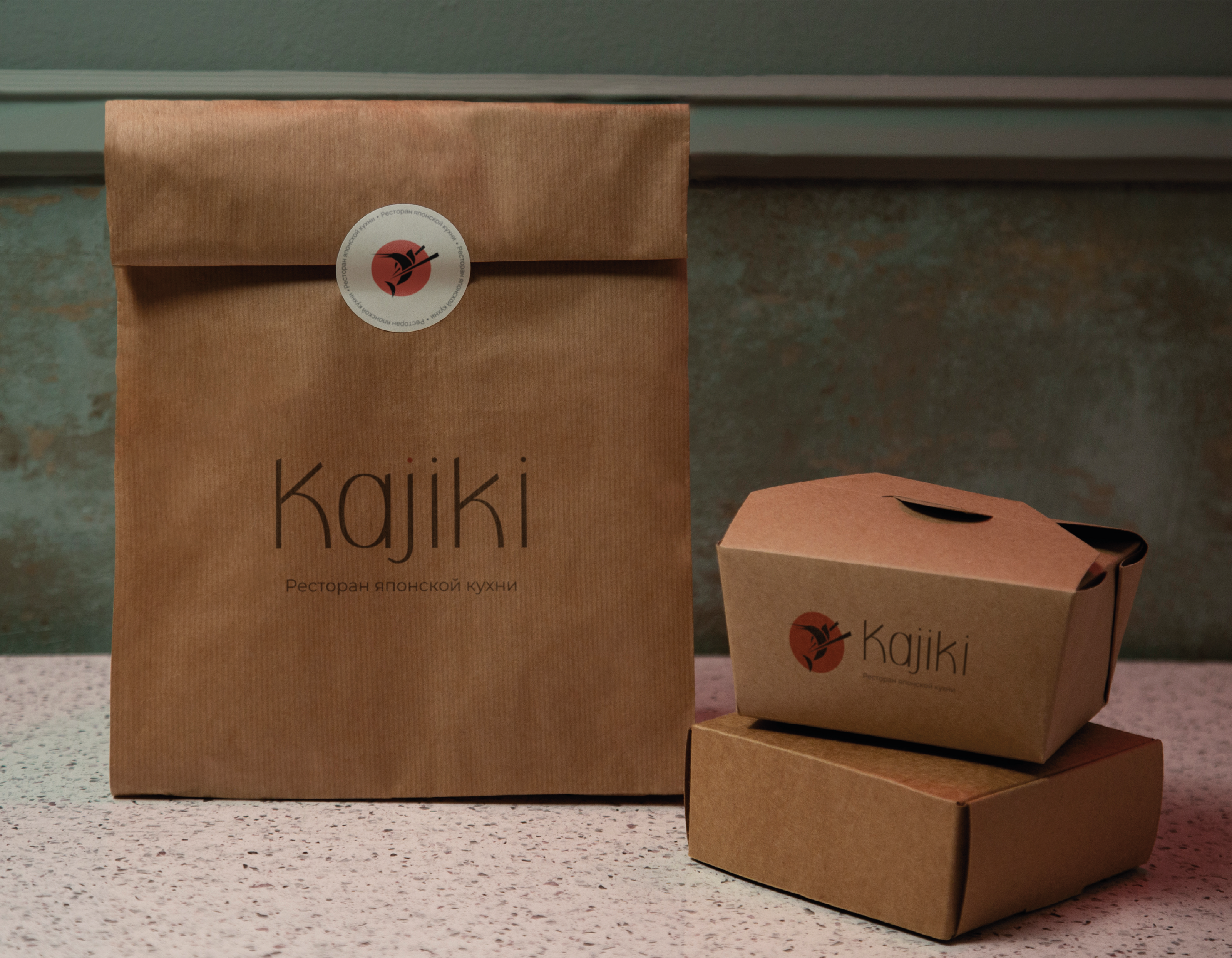 Kajiki | logo and identity for a Japanese restaurant — Изображение №13 — Брендинг, Графика на Dprofile