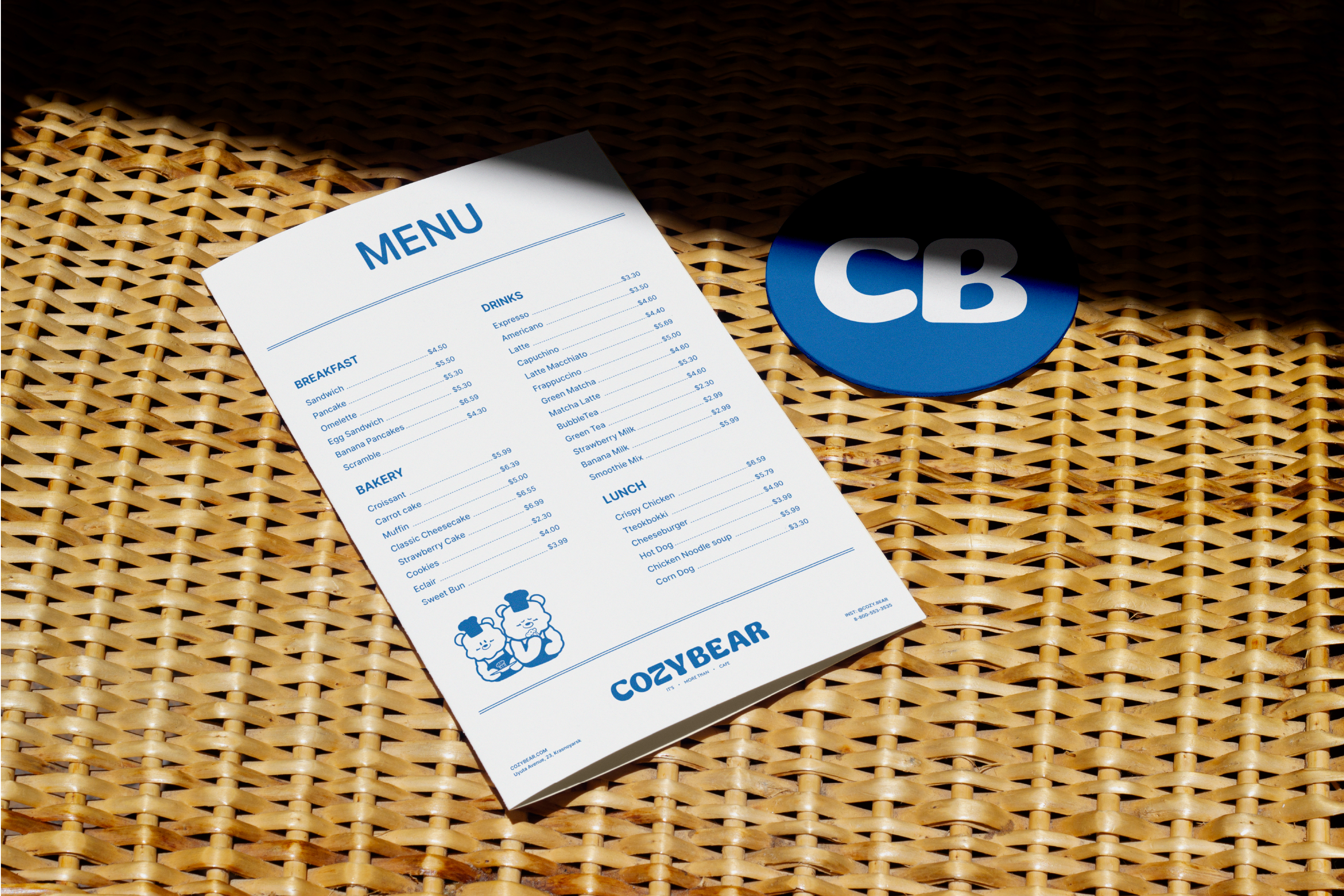 COZY BEAR cafe|Брендинг & Лого — Изображение №11 — Брендинг, Иллюстрация на Dprofile