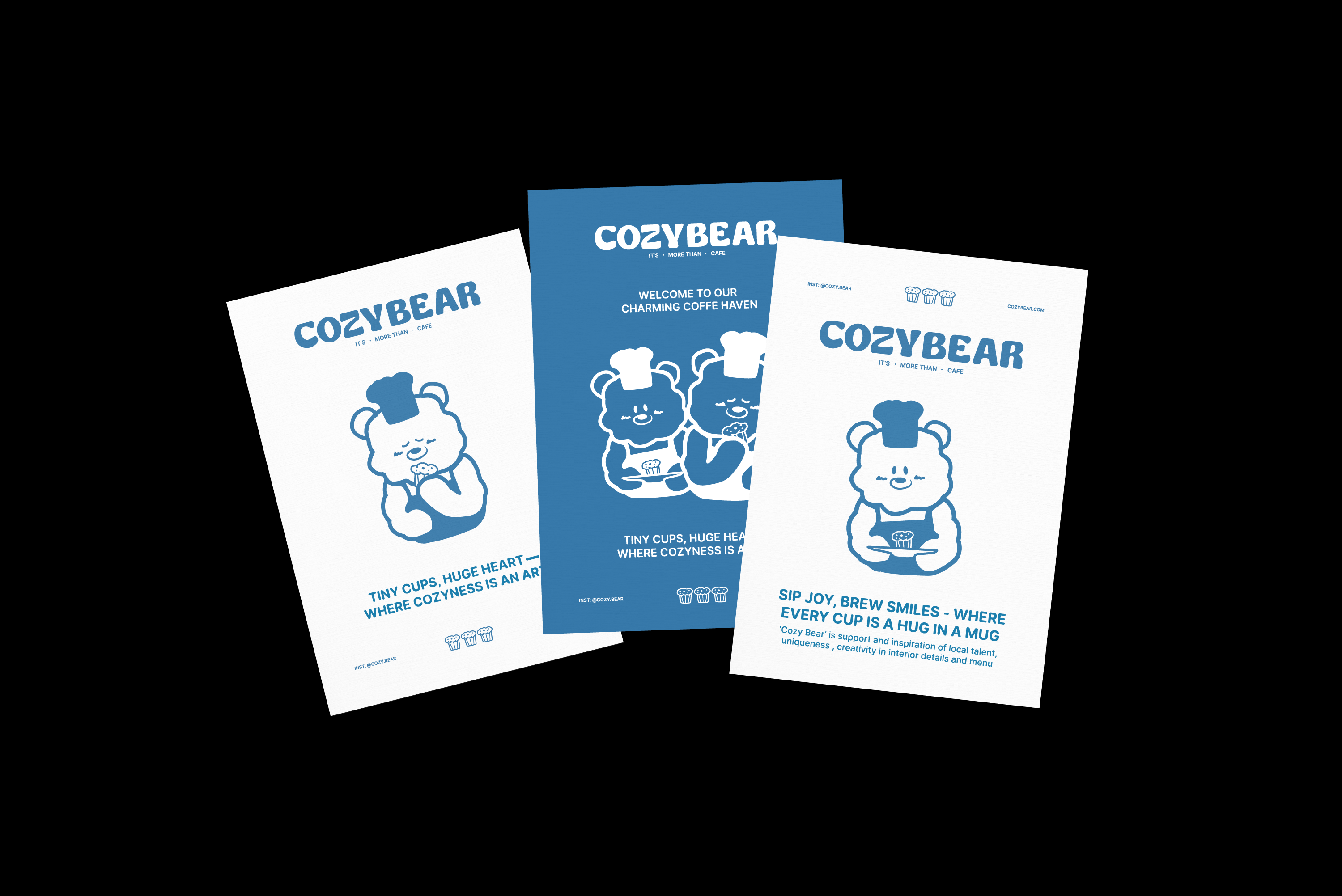 COZY BEAR cafe|Брендинг & Лого — Изображение №4 — Брендинг, Иллюстрация на Dprofile