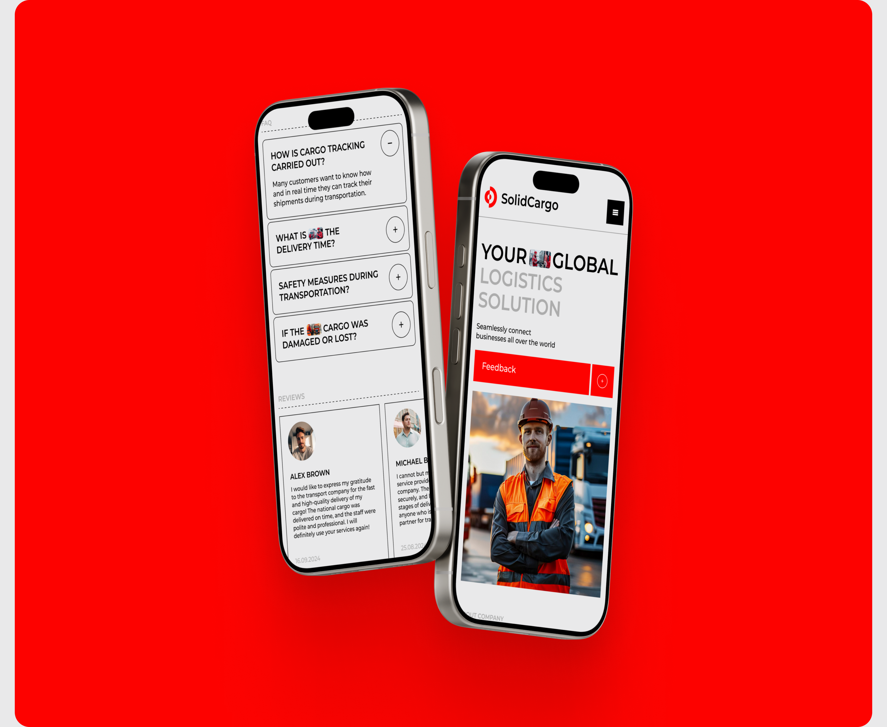 Транспортная компания "SolidCargo" — Изображение №4 — Интерфейсы на Dprofile