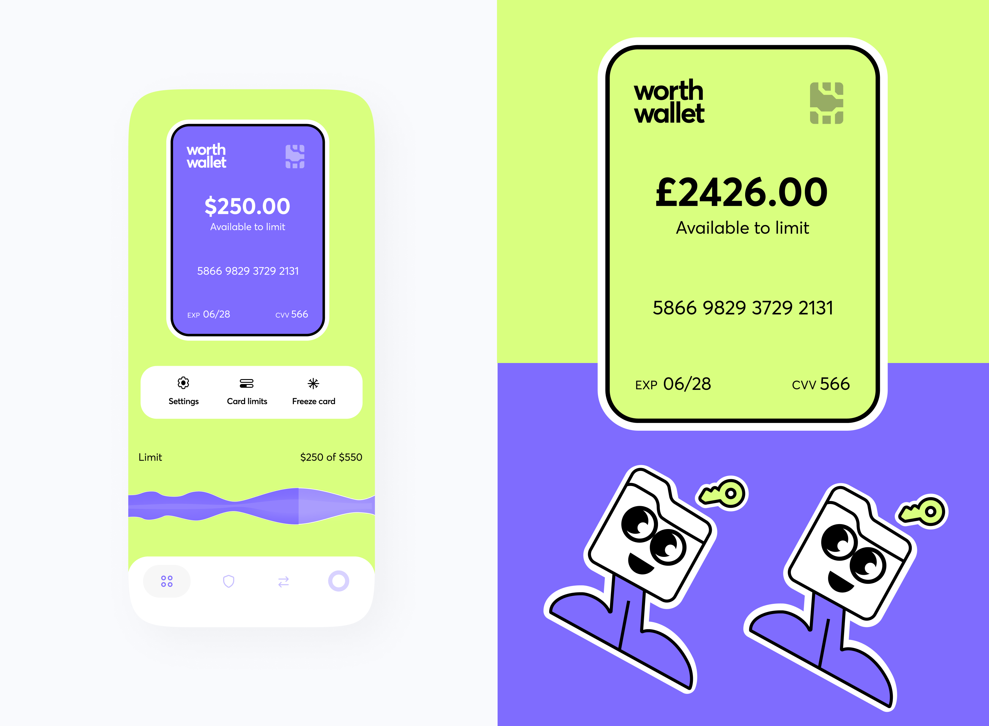 WorthWallet - MVP IOS crypto wallet — Изображение №8 — Интерфейсы, Брендинг, Иллюстрация на Dprofile