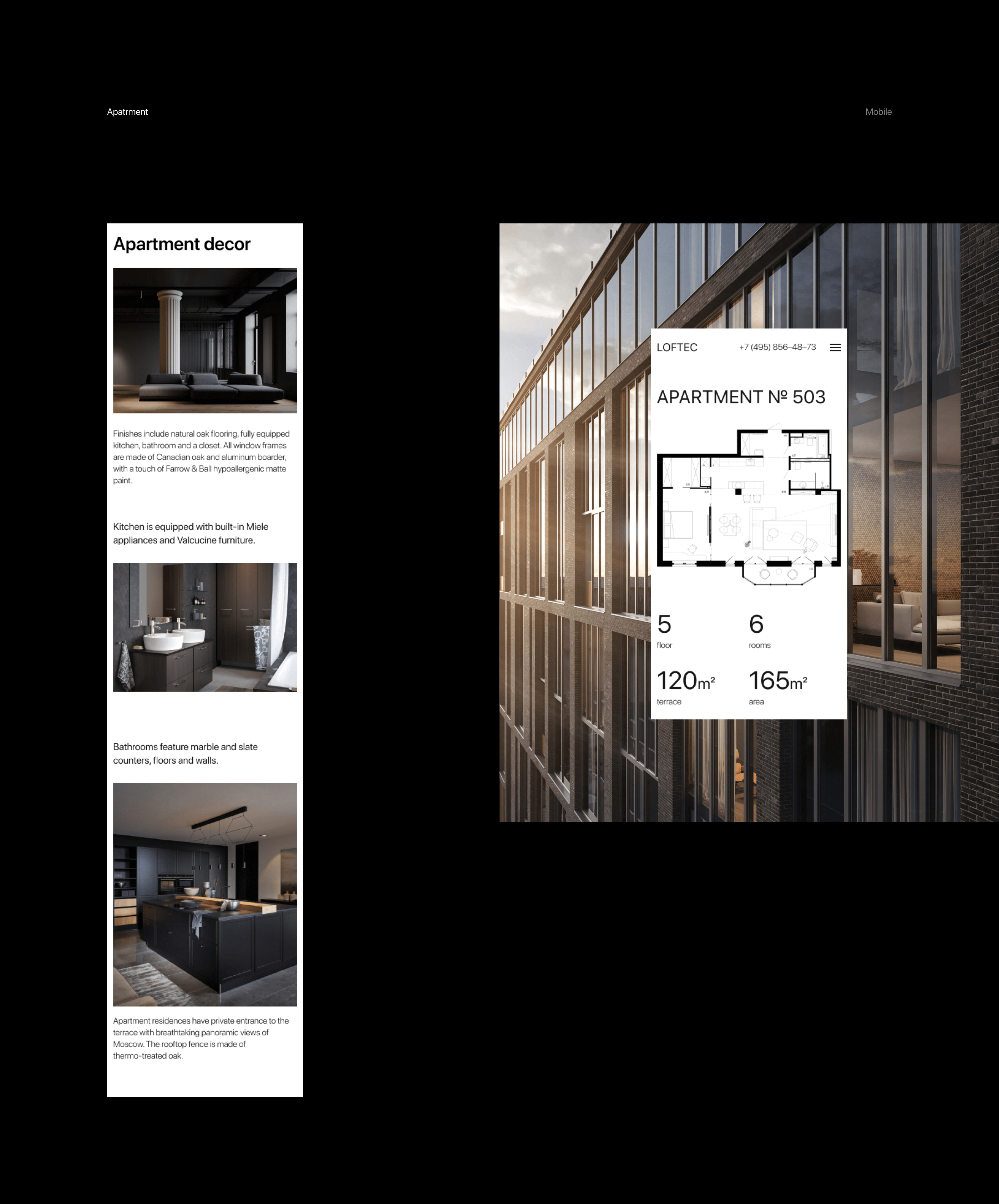 LOFTEC – Premium Estate Website — Изображение №14 — Интерфейсы на Dprofile