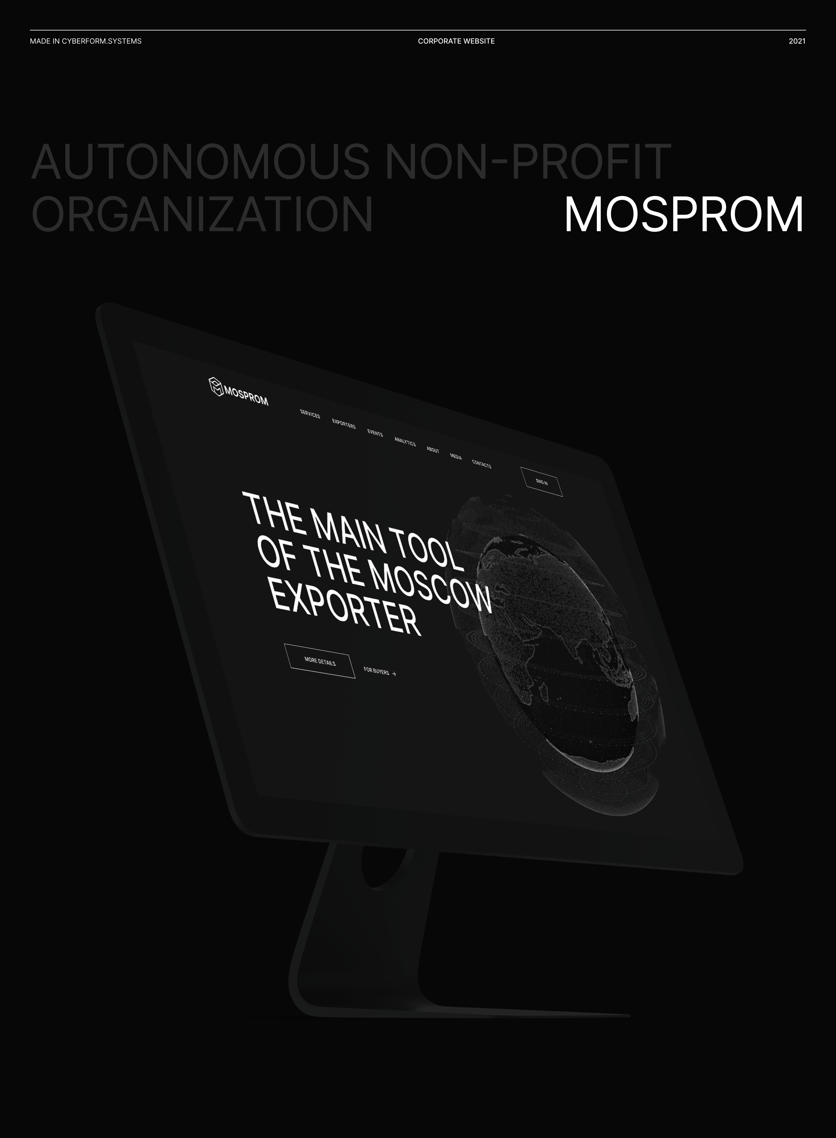 MOSPROM — CORPORATE WEBSITE — Изображение №1 — Интерфейсы, Анимация на Dprofile