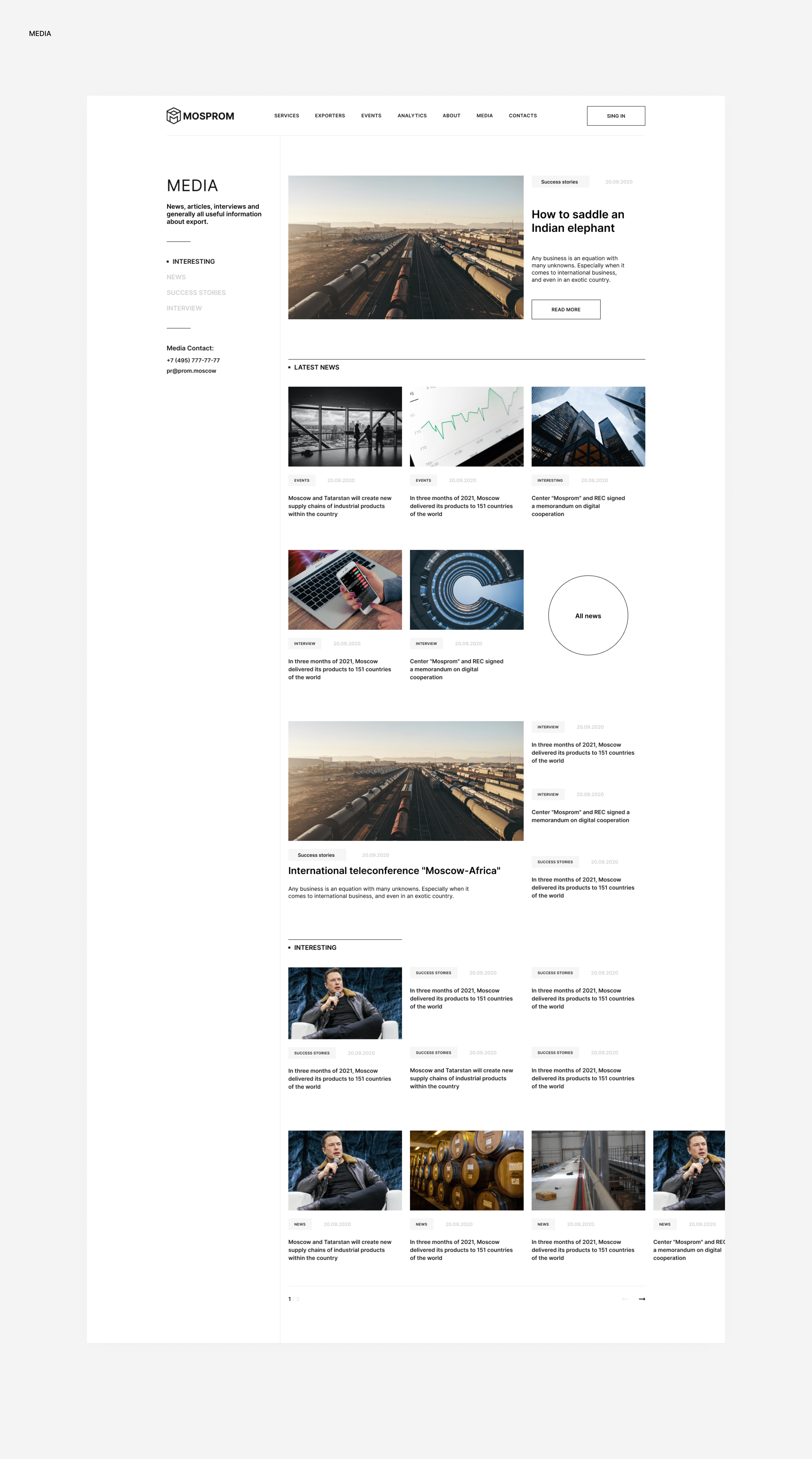 MOSPROM — CORPORATE WEBSITE — Изображение №11 — Интерфейсы, Анимация на Dprofile