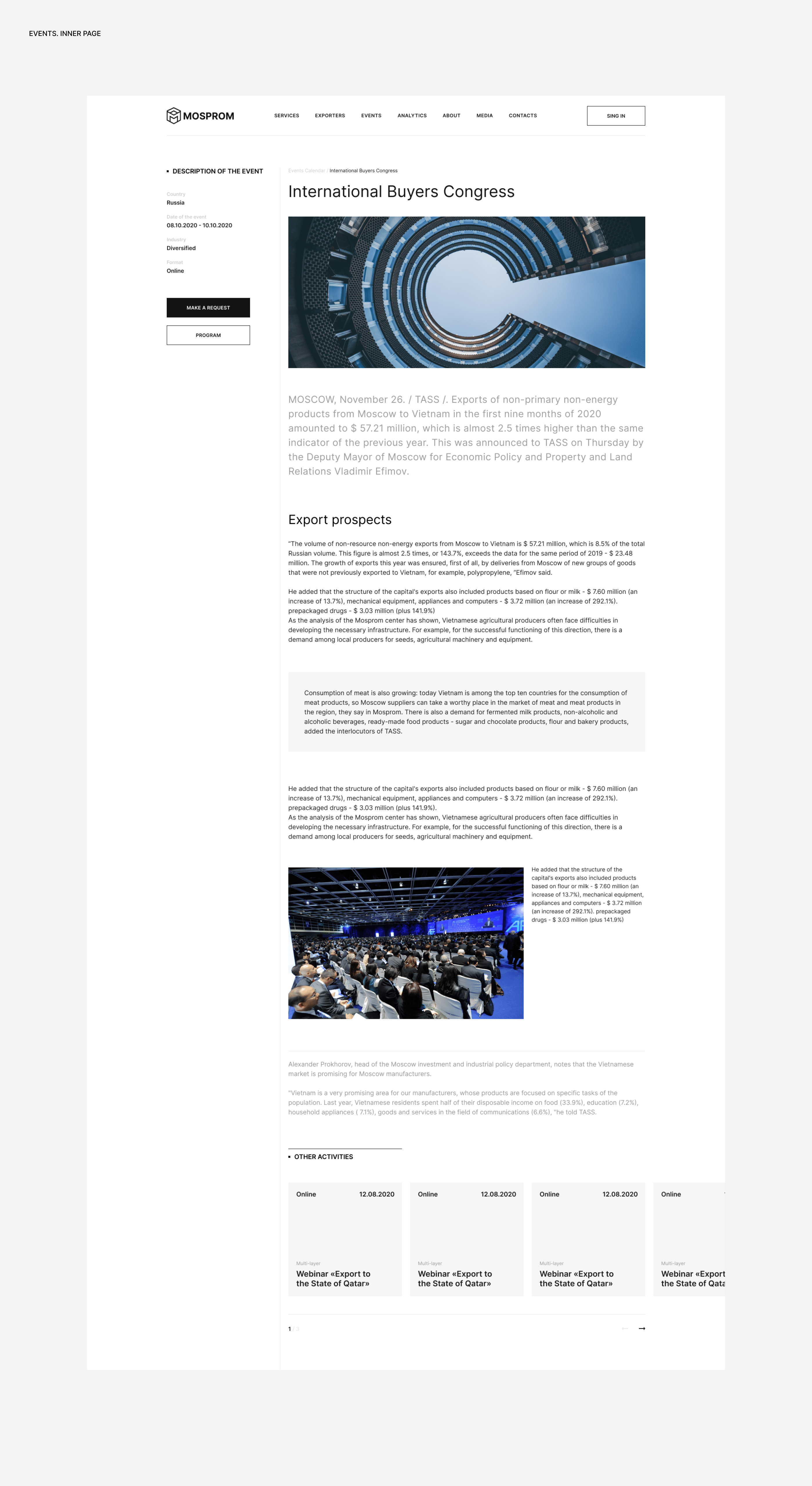 MOSPROM — CORPORATE WEBSITE — Изображение №8 — Интерфейсы, Анимация на Dprofile