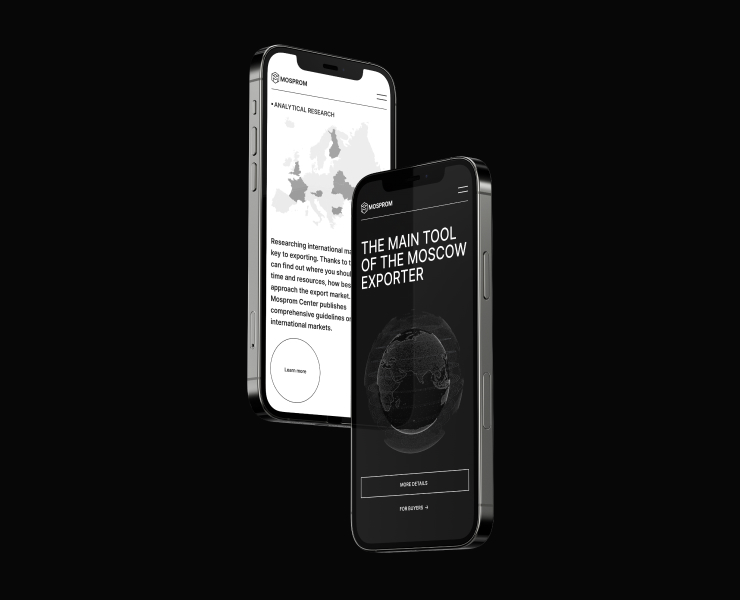 MOSPROM — CORPORATE WEBSITE — Интерфейсы, Анимация на Dprofile