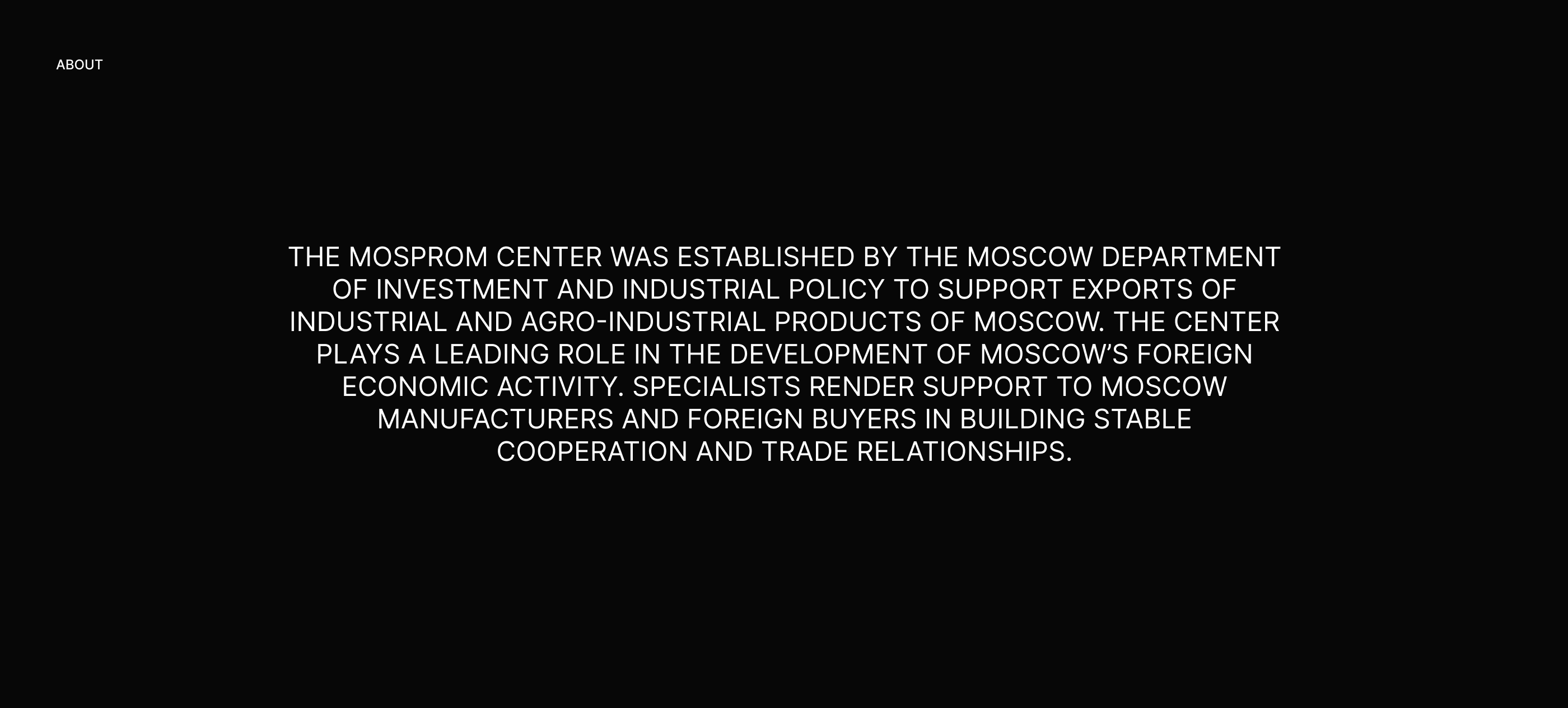 MOSPROM — CORPORATE WEBSITE — Изображение №2 — Интерфейсы, Анимация на Dprofile