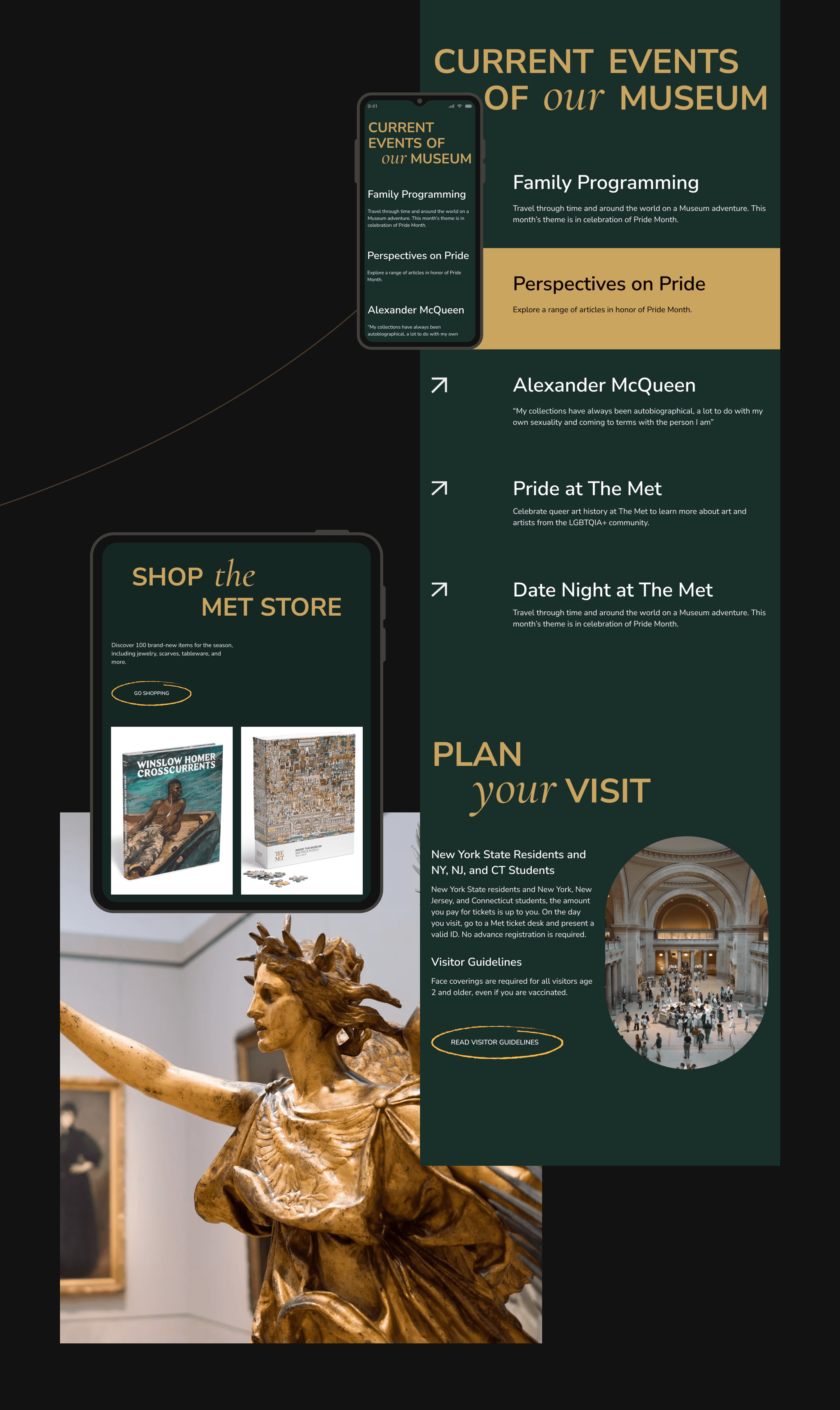 Metropolitan museum of art. Web concept — Изображение №7 — Интерфейсы, Анимация на Dprofile