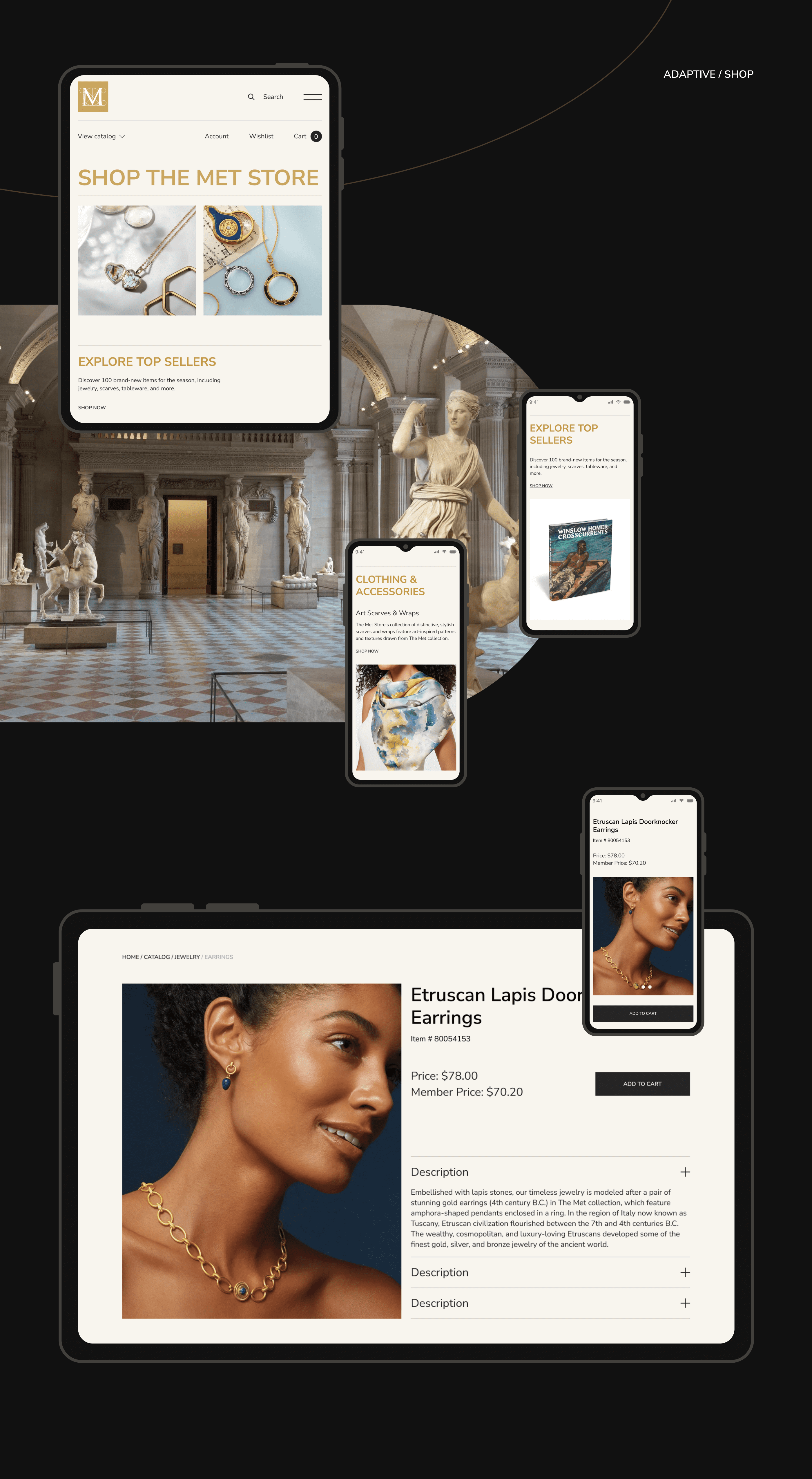 Metropolitan museum of art. Web concept — Изображение №12 — Интерфейсы, Анимация на Dprofile
