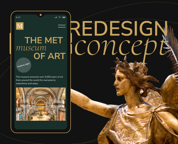 Metropolitan museum of art. Web concept — Интерфейсы, Анимация на Dprofile