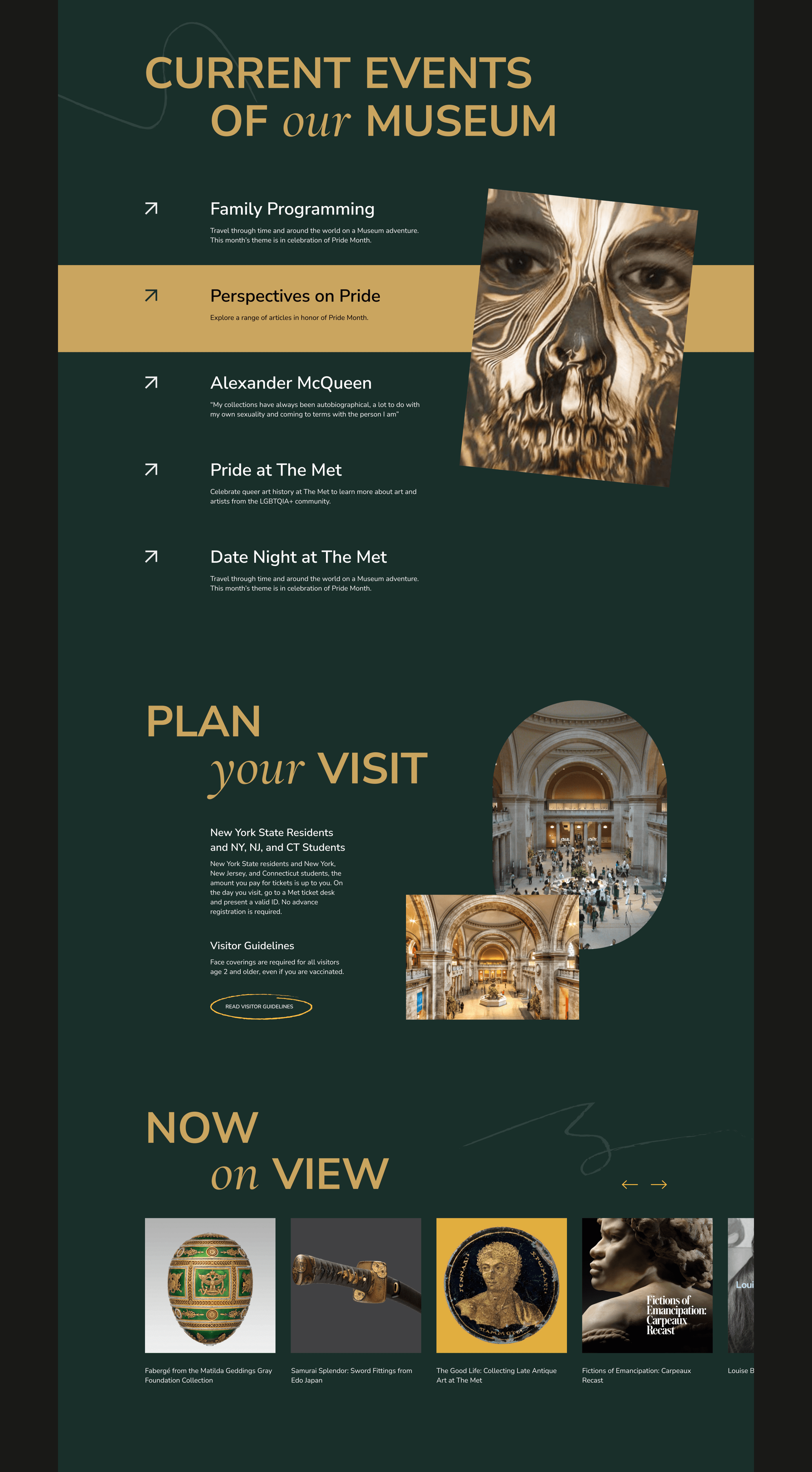 Metropolitan museum of art. Web concept — Изображение №4 — Интерфейсы, Анимация на Dprofile